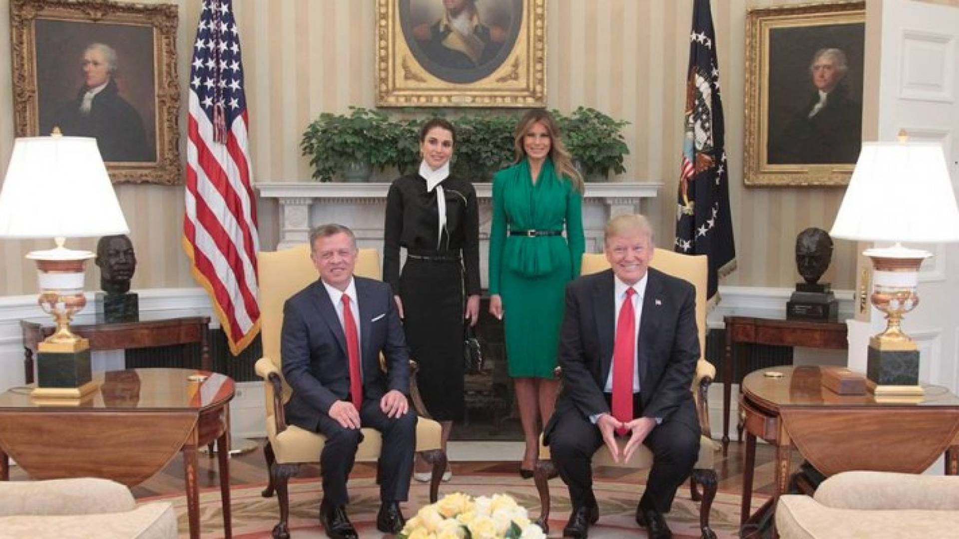 الملك والملكة في امريكا