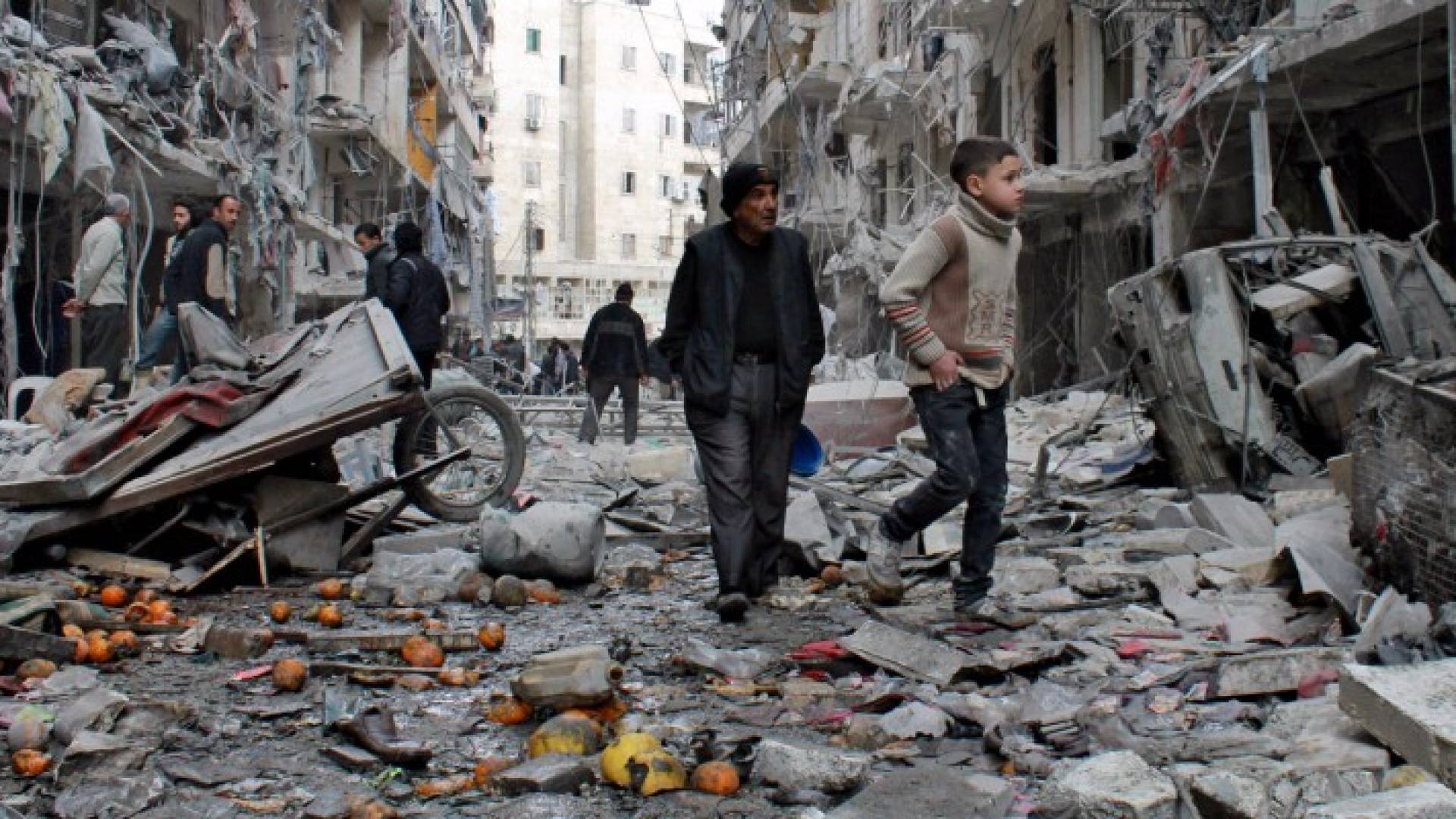 من أثار الدمار في سوريا 