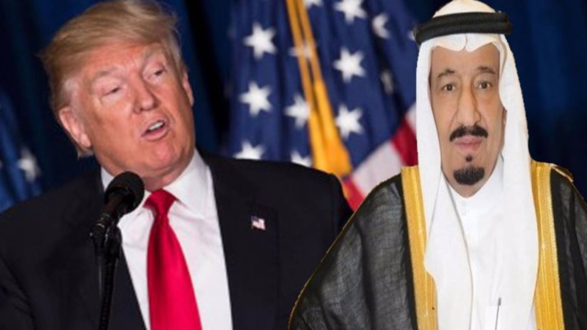 الملك سلمان والرئيس الأمريكي