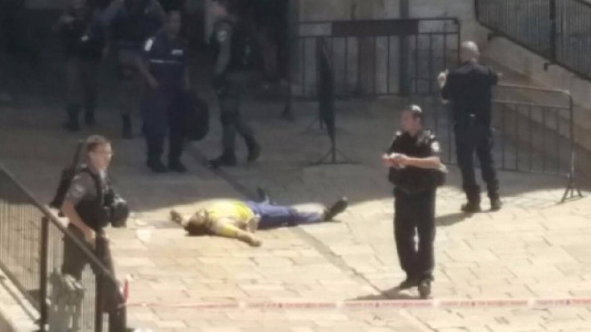 عملية طعن سابقة في باب العامود في القدس