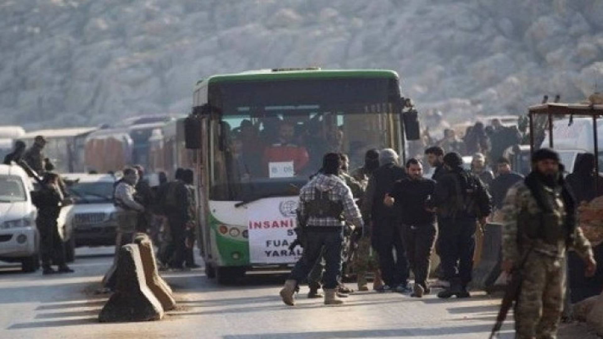 ارشيفية لعمليات اجلاء سكان في سوريا