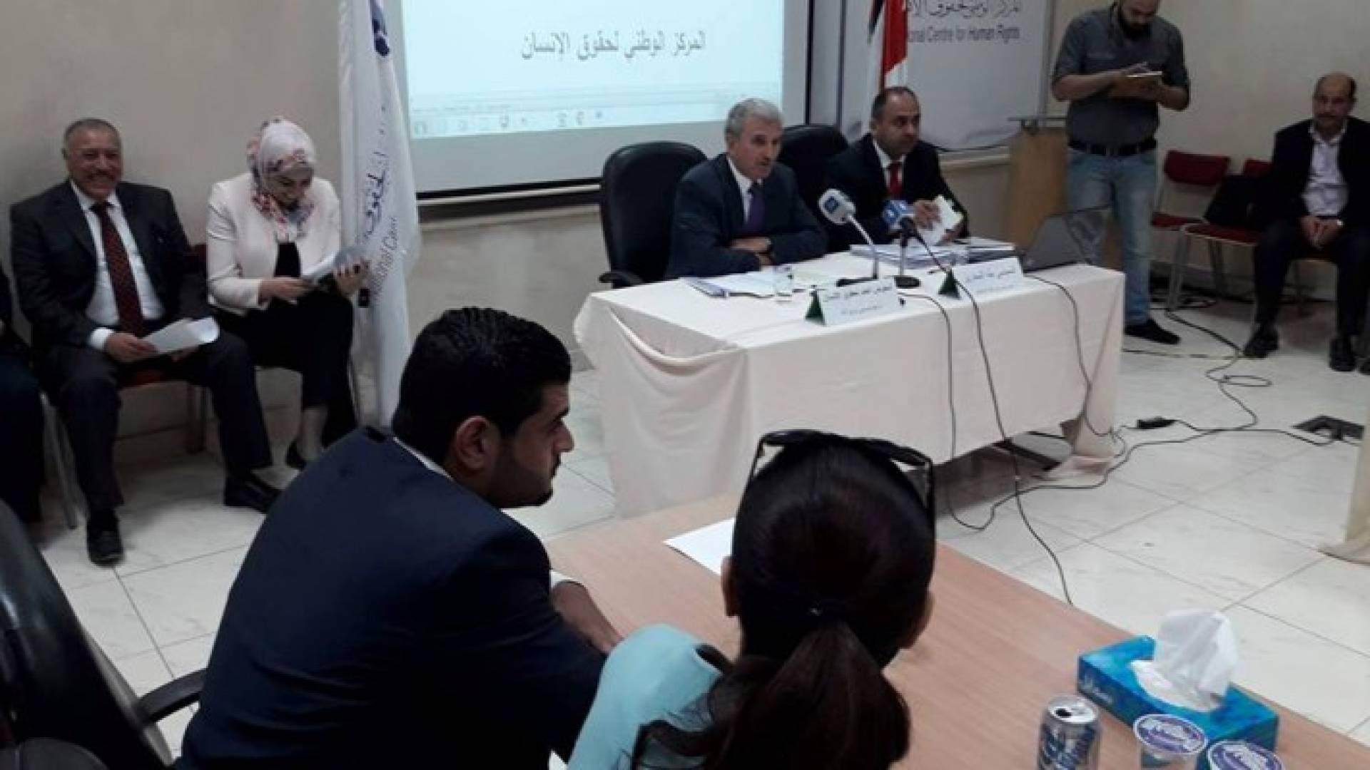 من مجريات المؤتمر الصحفي