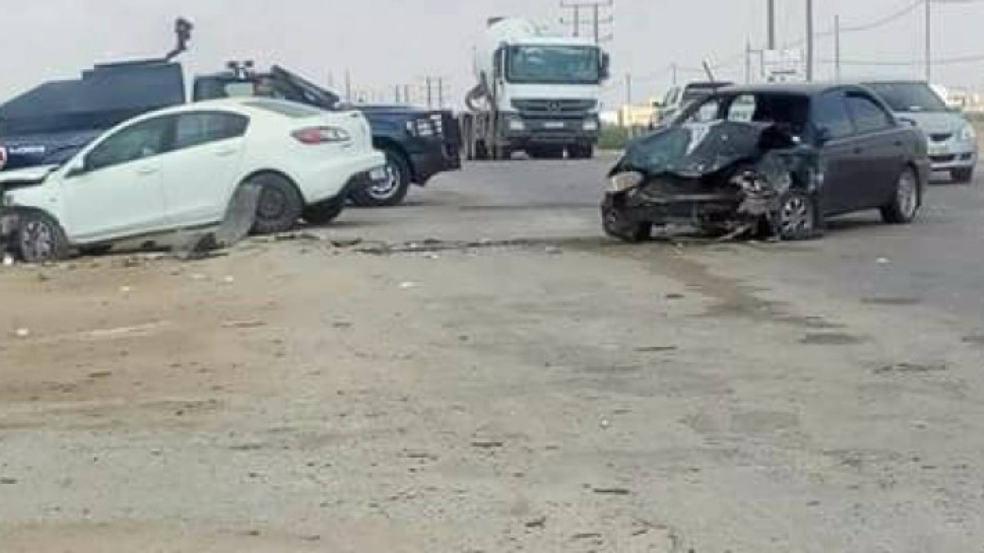 الصورة للحادث من شهود عيان