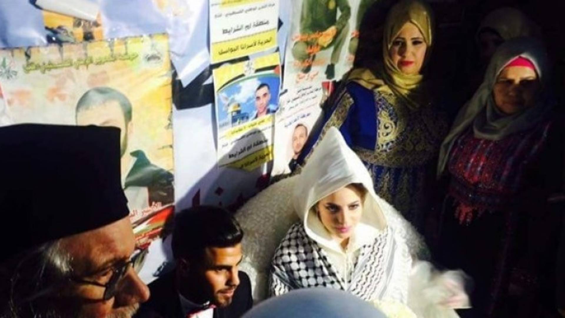 حفل زفاف في خيمة اعتصام الاسرى برام الله