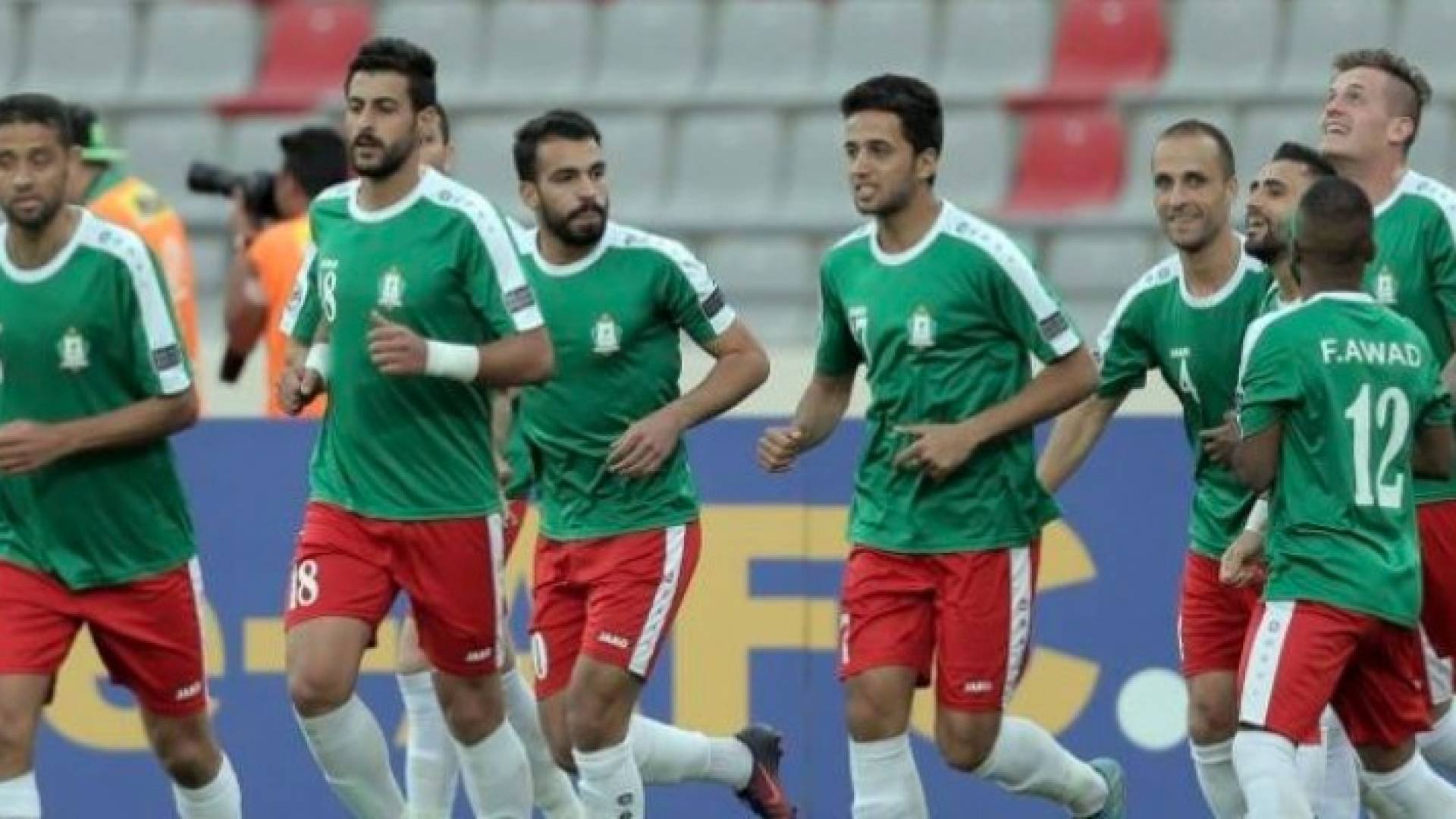 فرحة اللاعبين بالتأهل