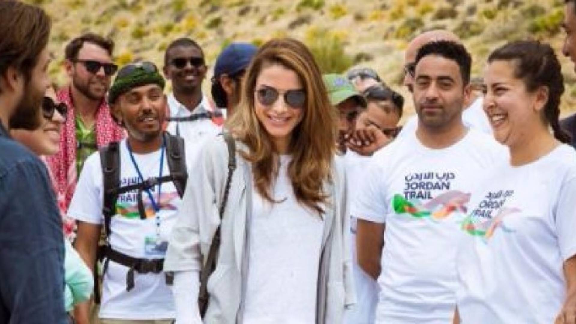 الملكة رانيا العبد الله في قرية ضانا الجميلة