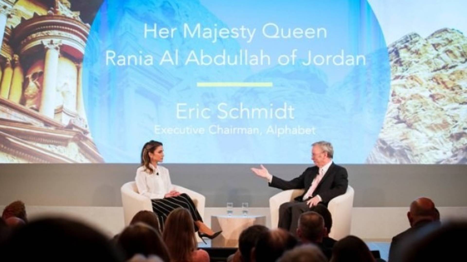 الملكة رانيا خلال مشاركتها في جوجل زايتغايس