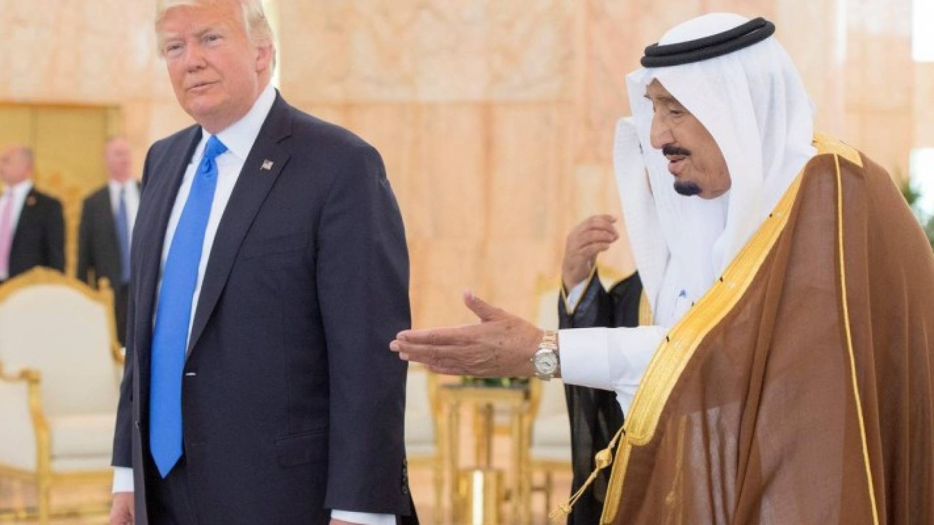 انطلاق أعمال القمة السعودية الامريكية بين الملك سلمان وترمب