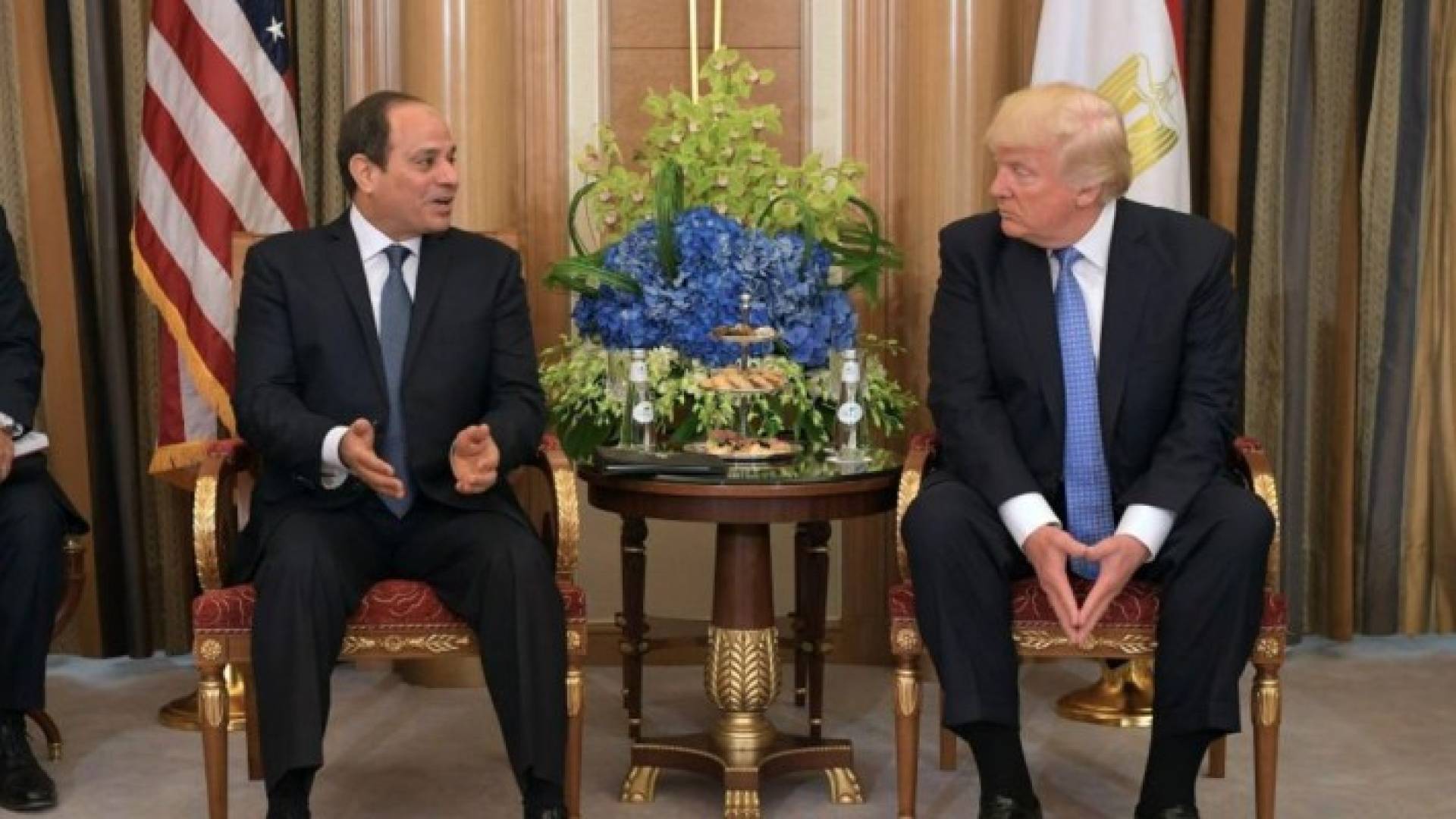 الرئيس الامريكي والرئيس المصري 