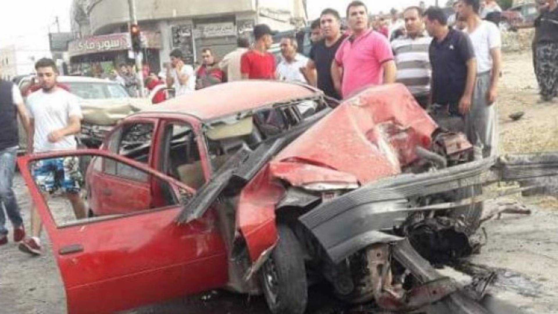 جانب من الحادث 