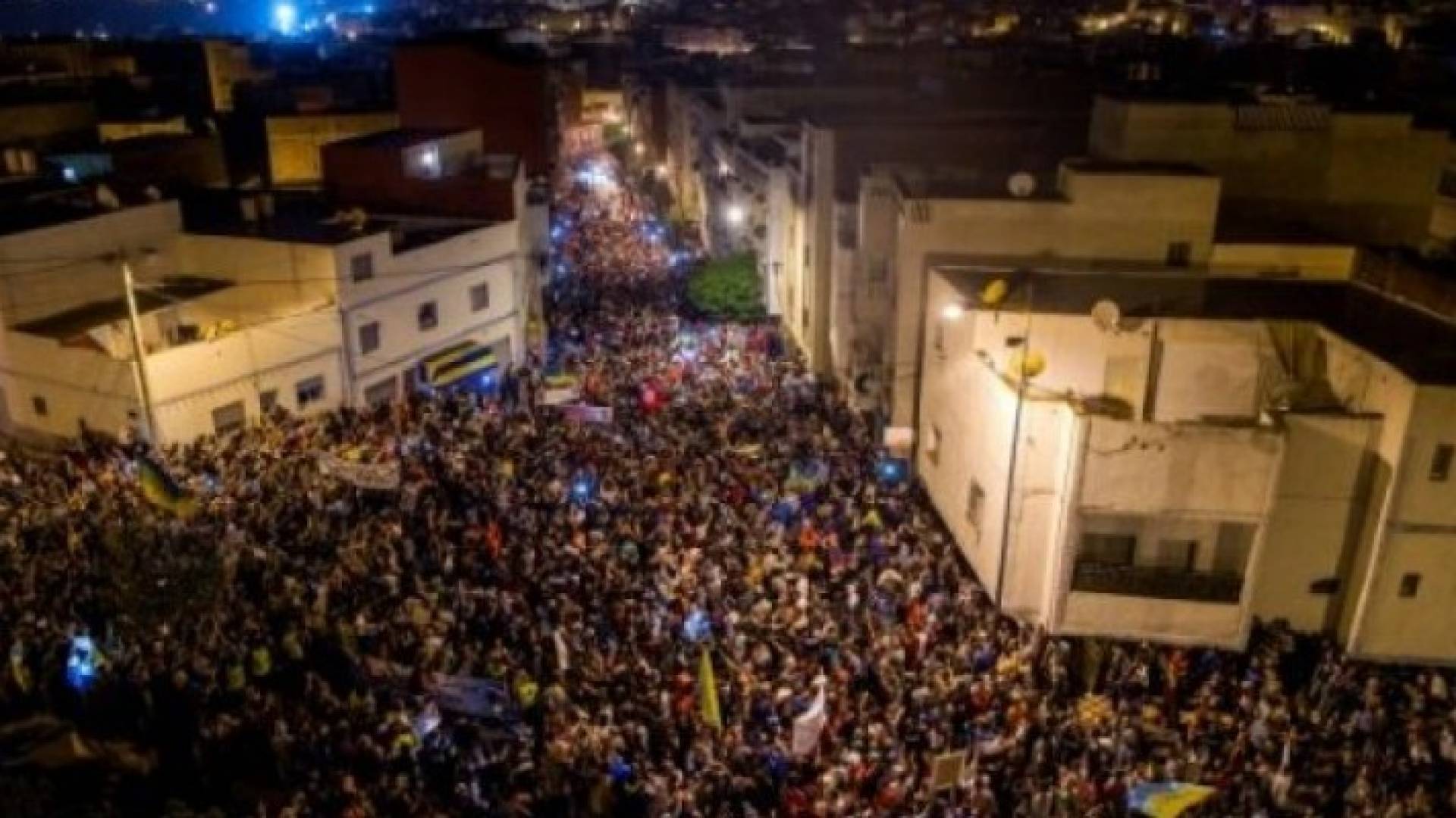 جانت من المظاهرات في مدينة الحسيمة المغربية