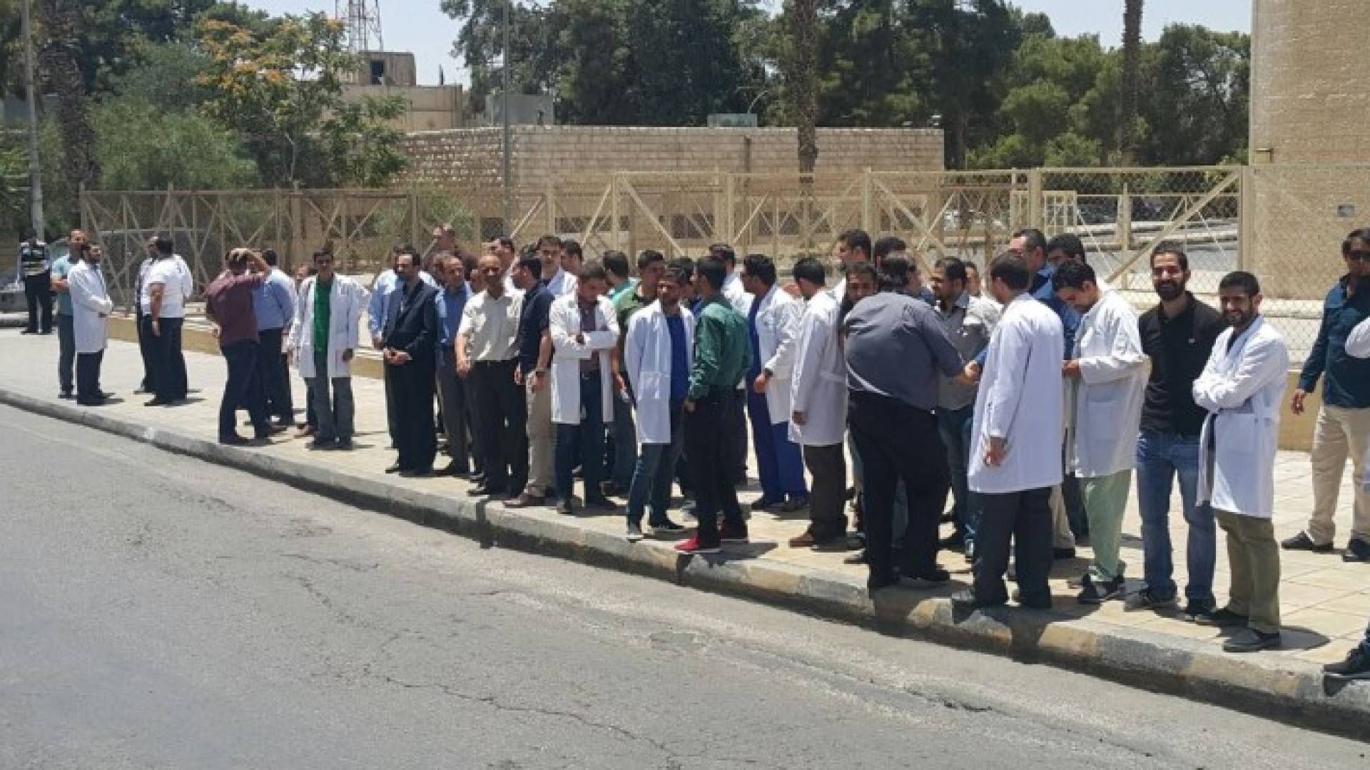 جانب من الاعتصام