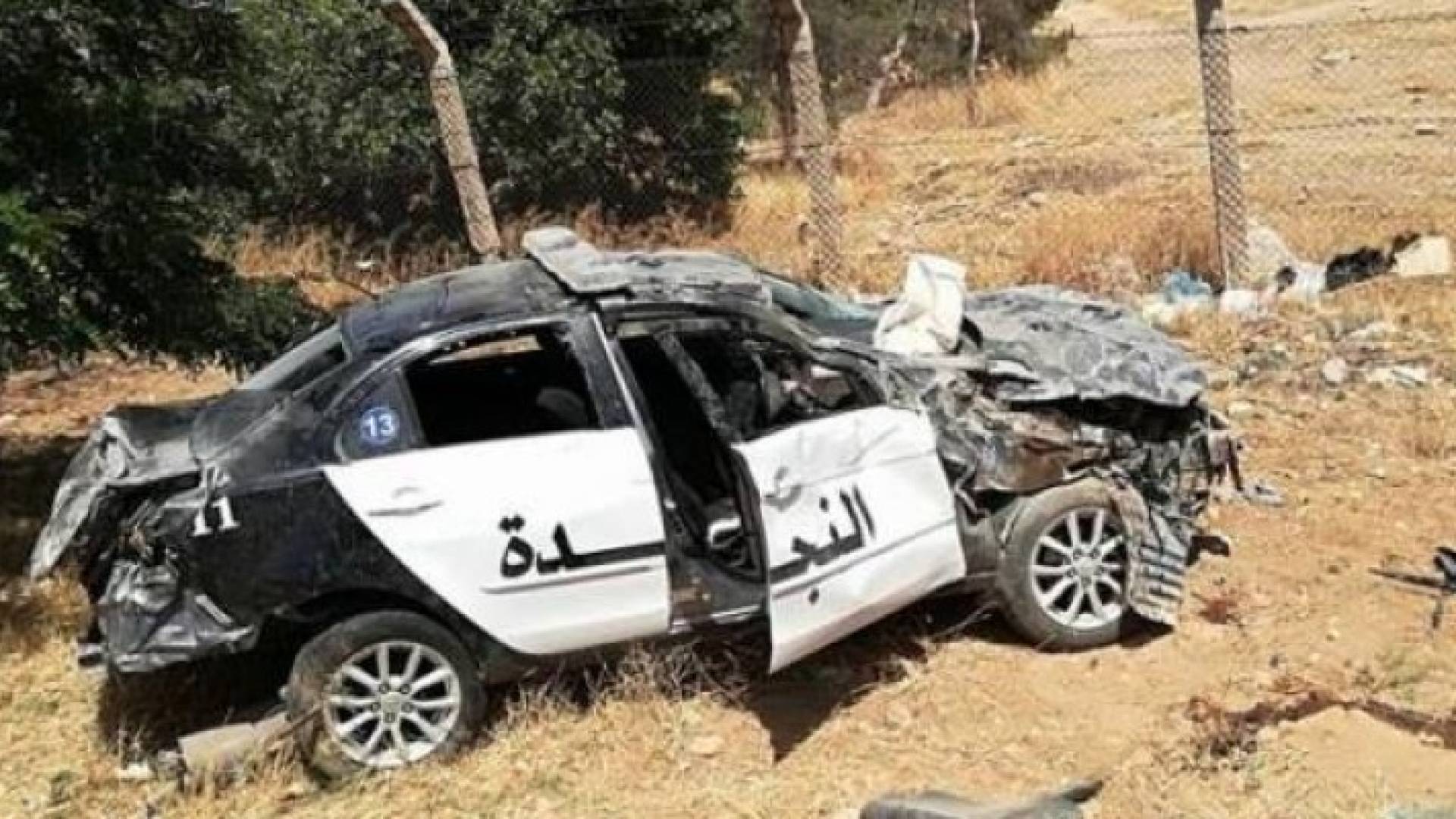 جانب من الحادث 