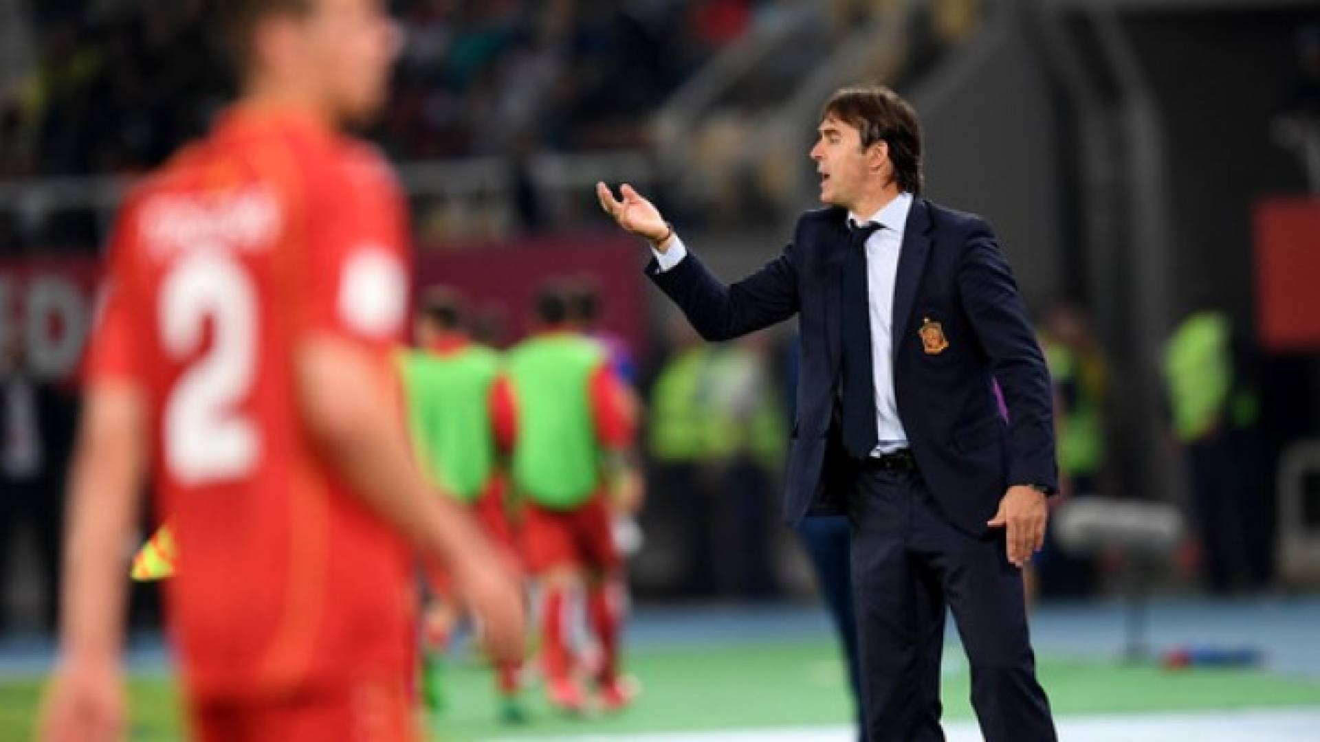 لوبيتيغي مدرب منتخب إسبانيا في مباراة مقدونيا