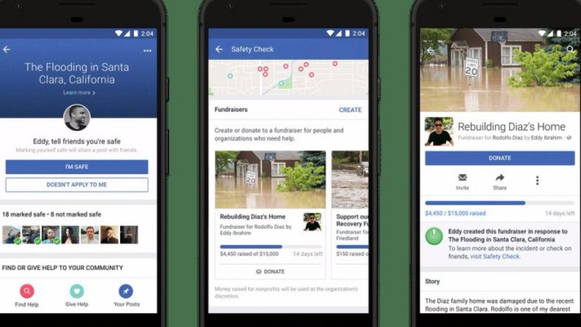 تحديثات فيس بوك لميزة التحقق من السلامة