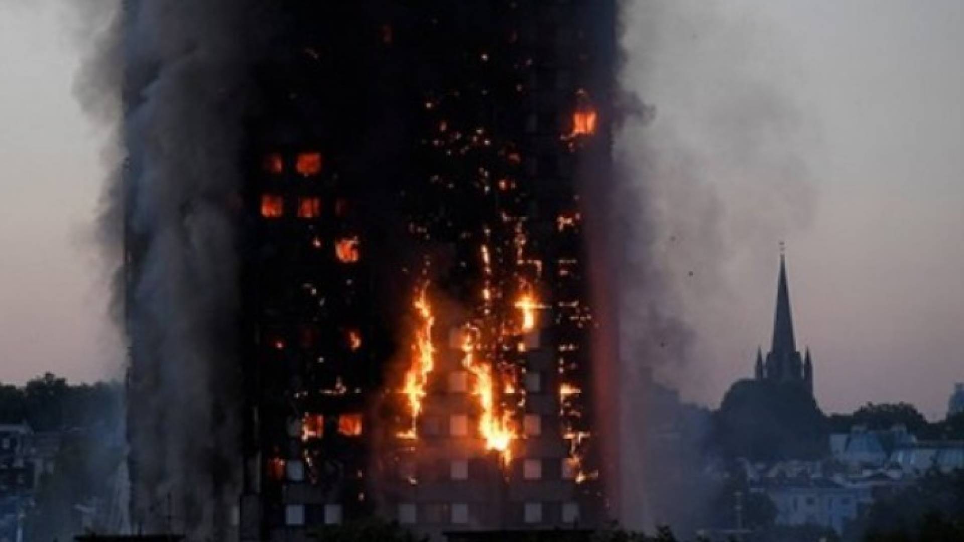 من حريق البرج