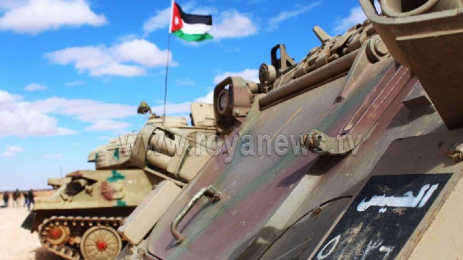 صورة من ارشيف رؤيا لقوات حرس الحدود في منطقة الركبان-تصوير صدام ملكاوي