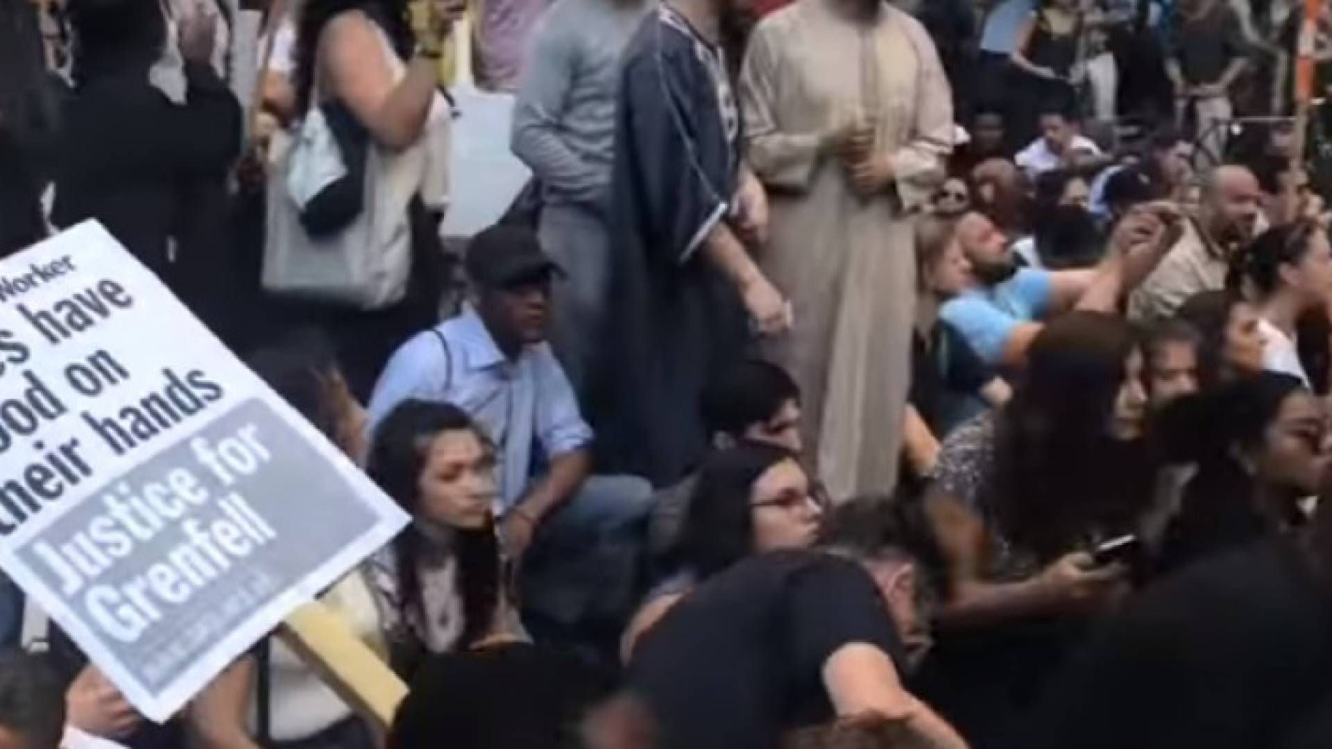 جزء من الاحتجاجات