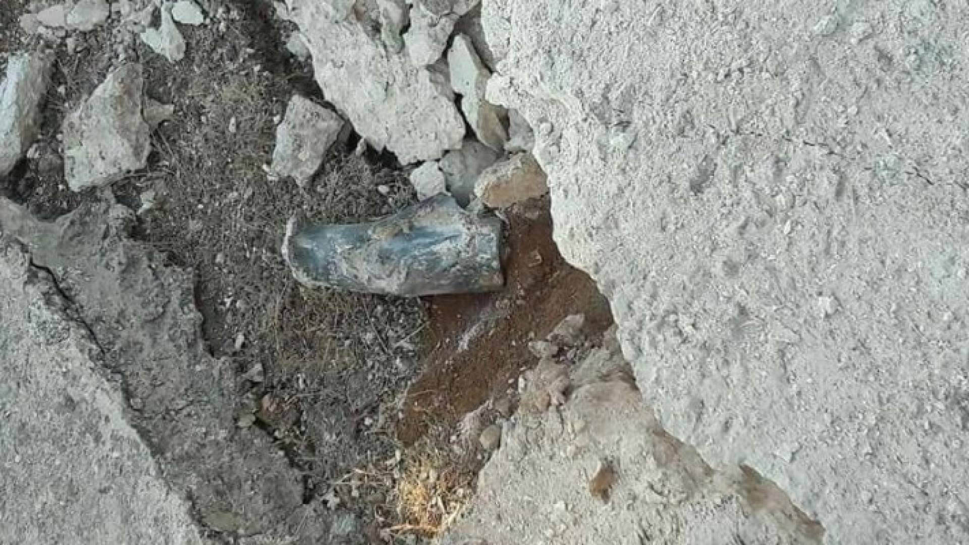 احدى القذائف