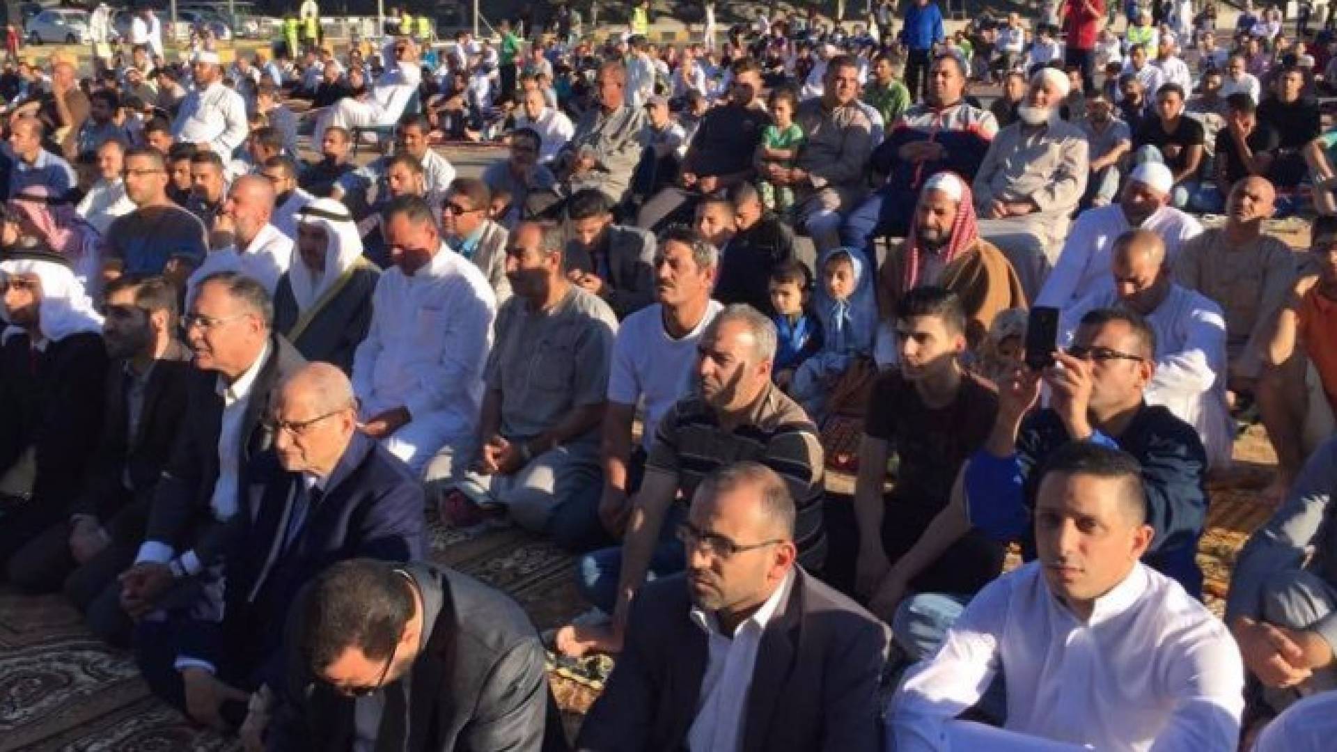 صلاة العيد في المدينة الرياضية في العاصمة عمان 