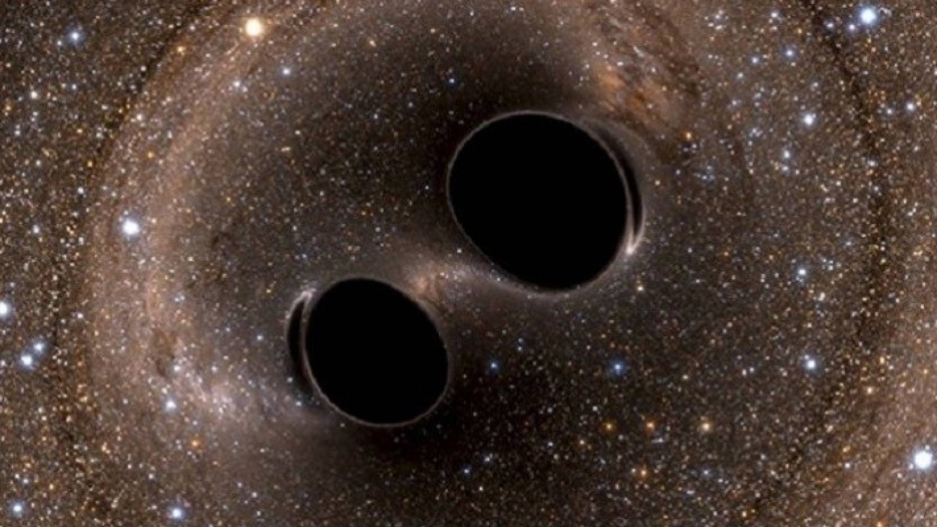 اكتشاف ثقبين أسودين يدور أحدهما حول الآخر 