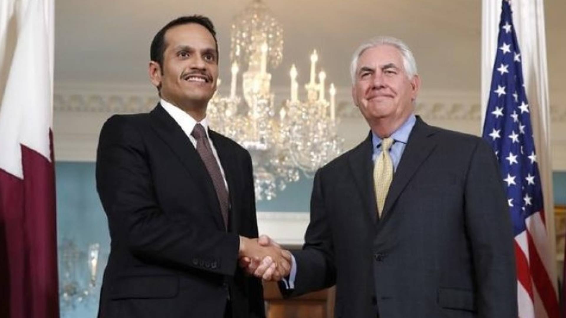 وزيرا الخارجية الأمريكي والقطري