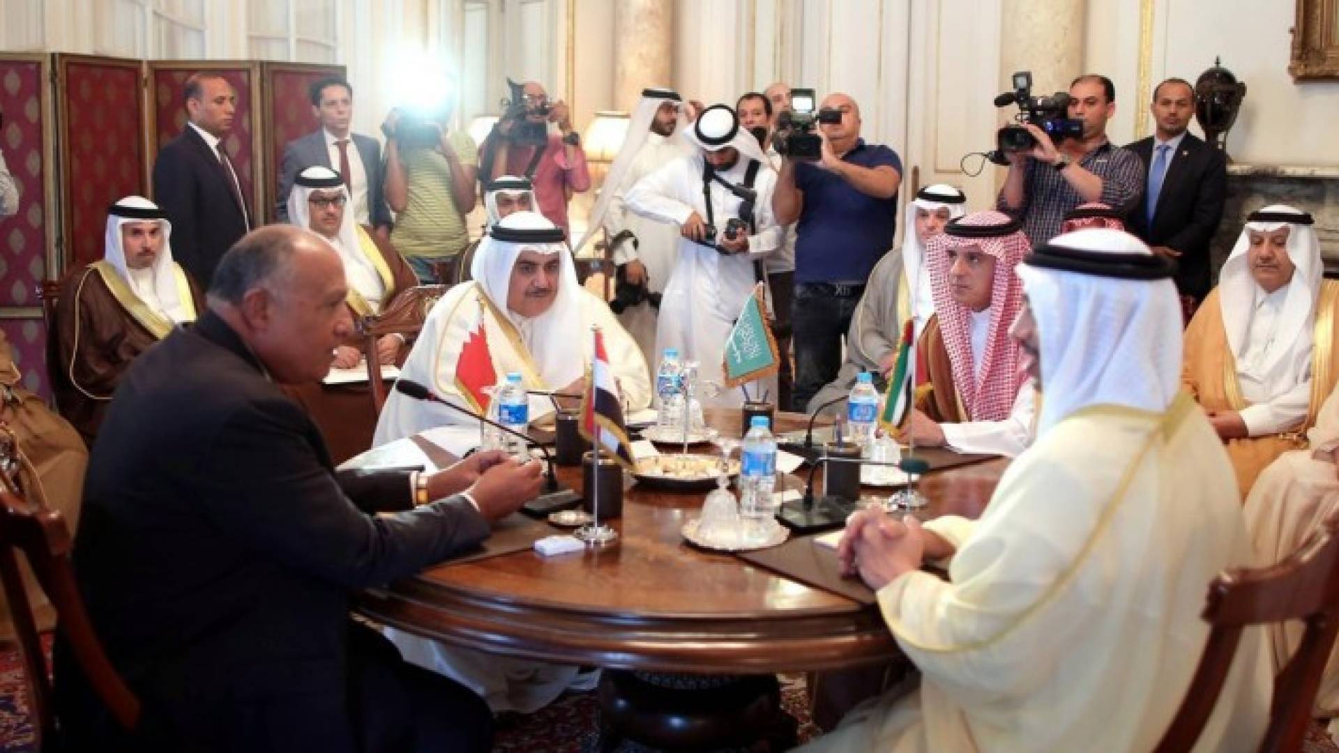 وزراء خارجية الدول العربية الأربع اجتماعوا في القاهرة