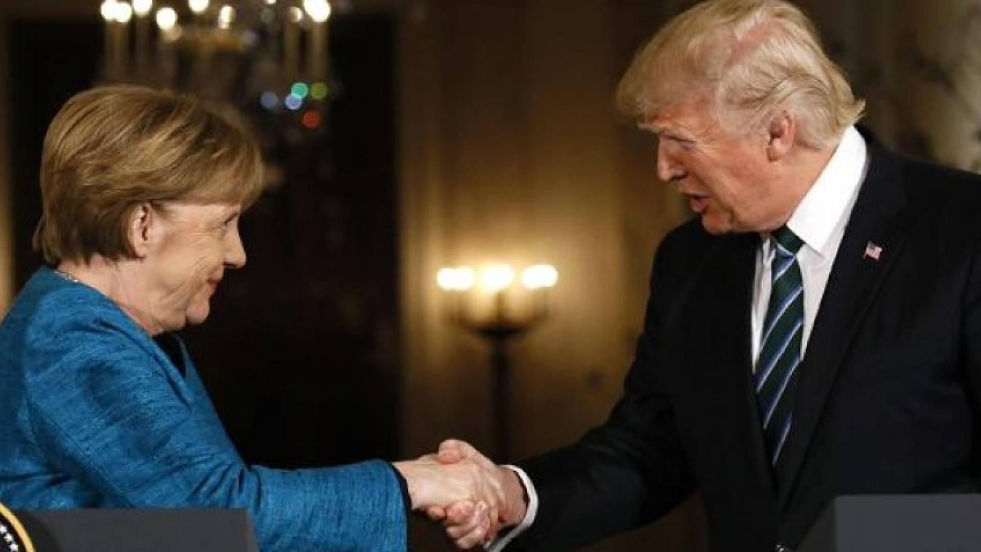 ترمب وميركل 