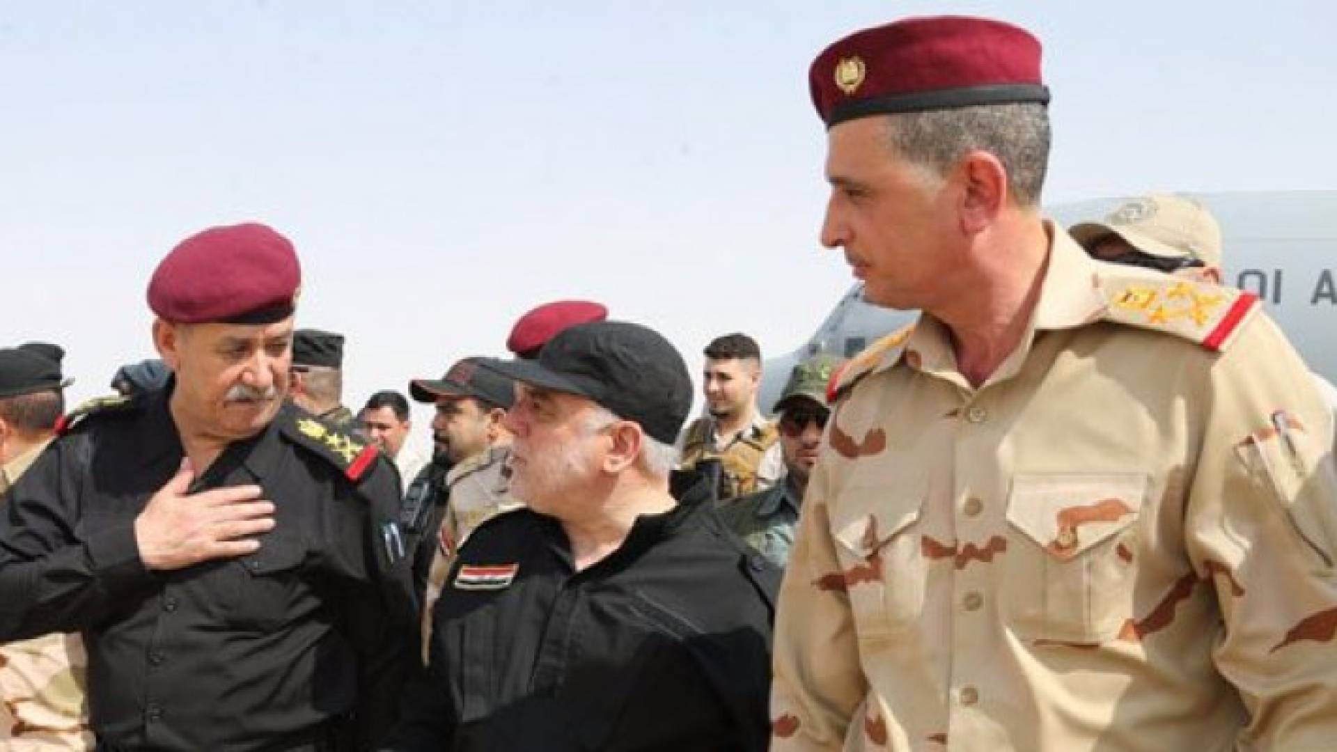 وصول العبادي لمدينة الموصل 