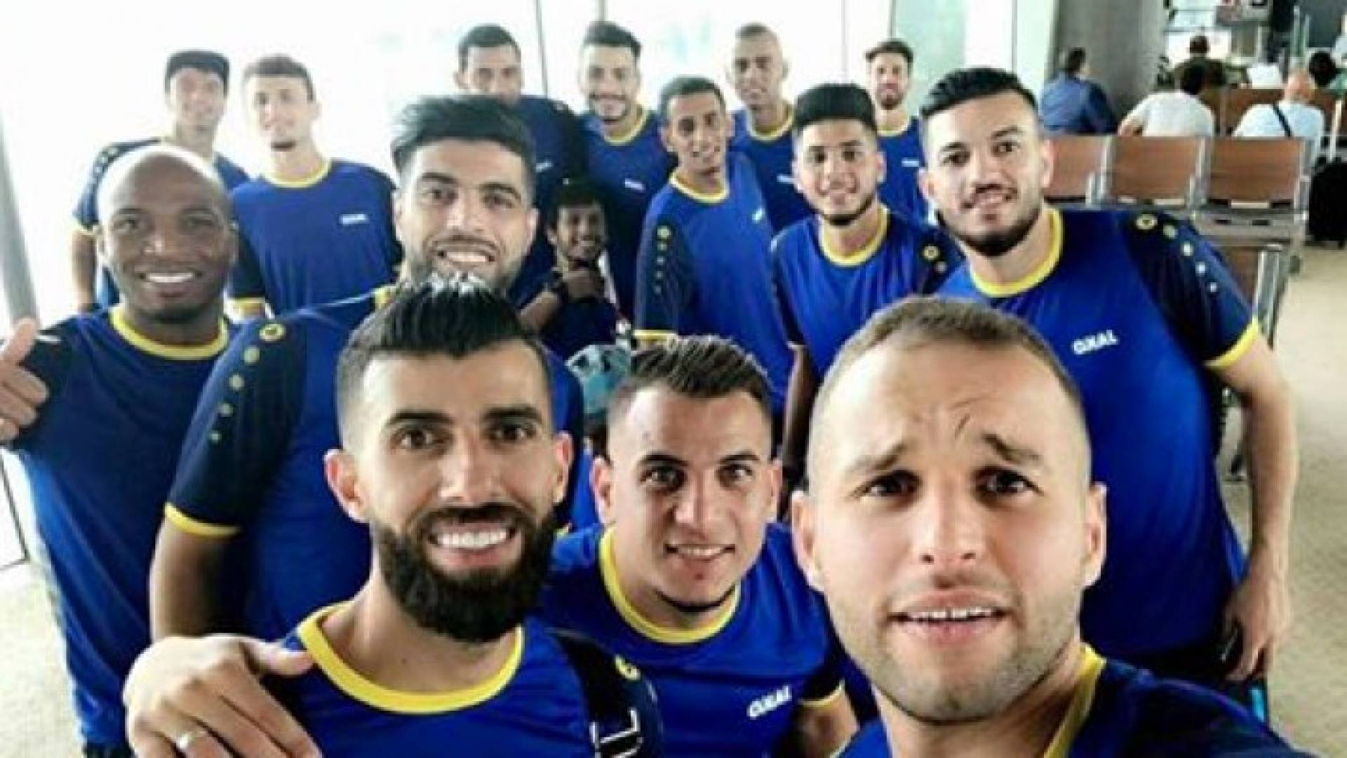 بعثة الفريق قبيل مغادرتها