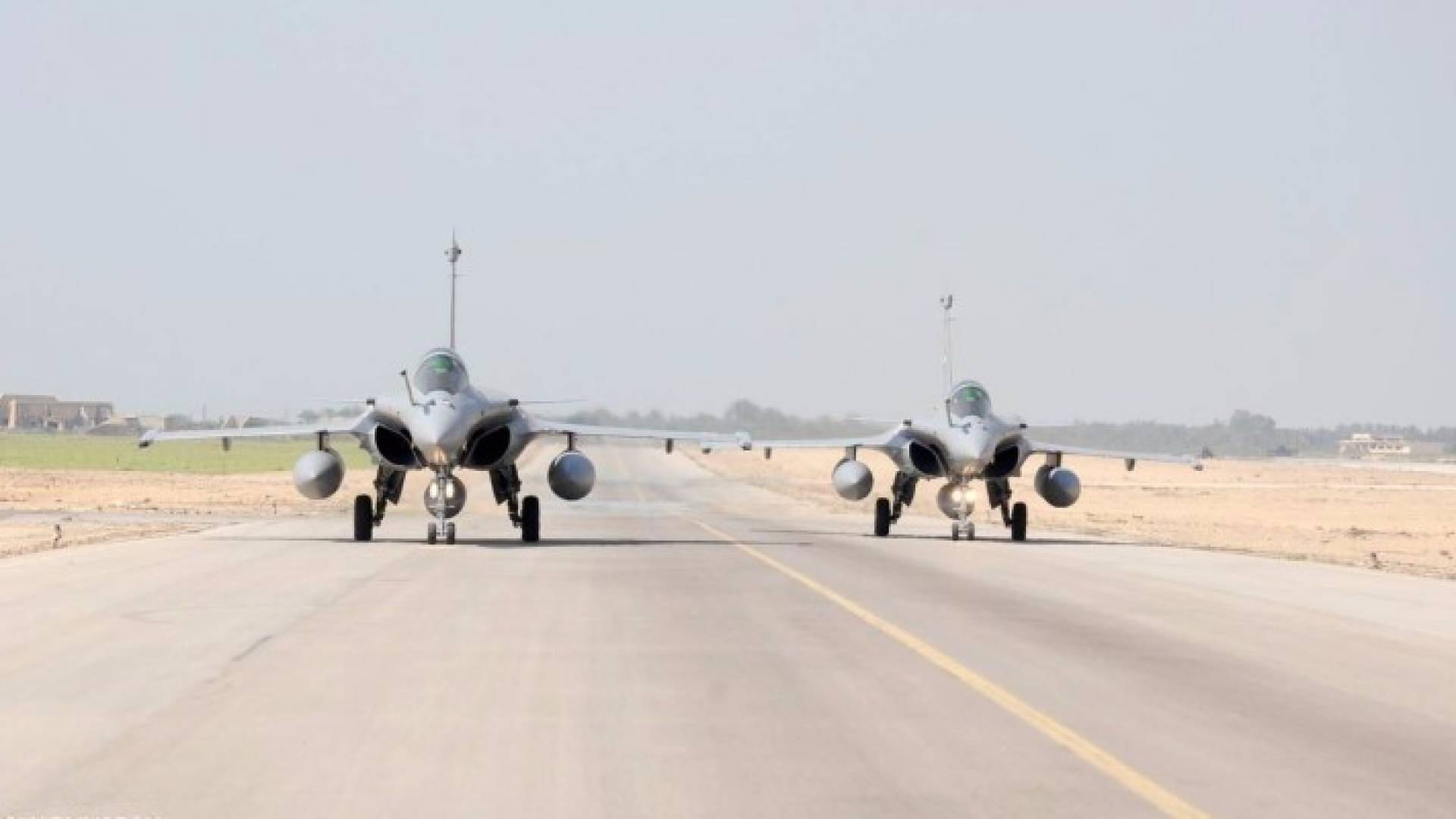 طائرتان الرافال كما نشرهما المتحدث العسكري المصري