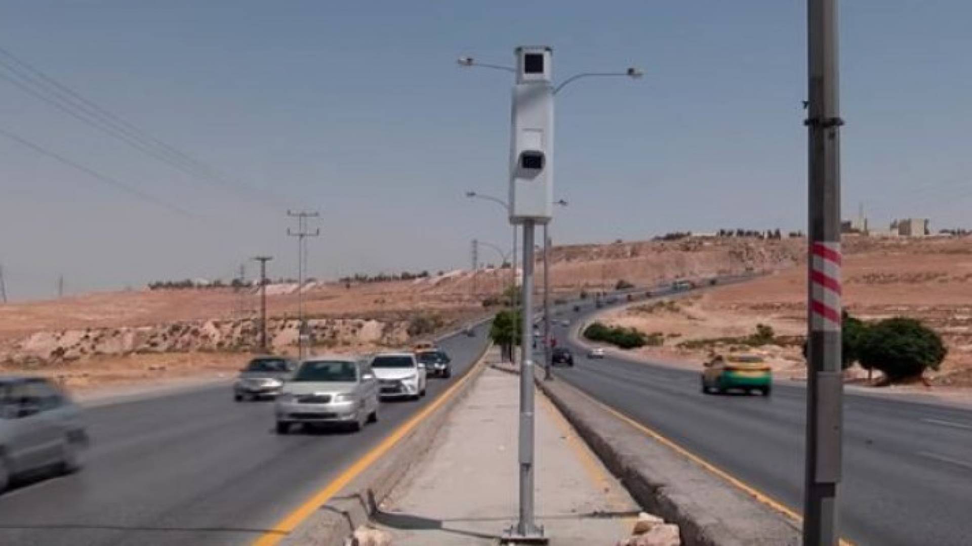 احدى الكاميرات الجديدة في شارع الأردن