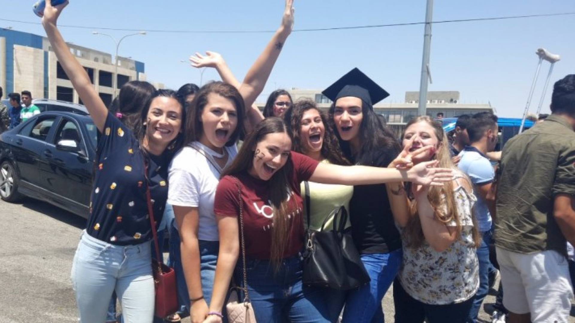 احتفال طلبة التوجيهي بالعاصمة عمان