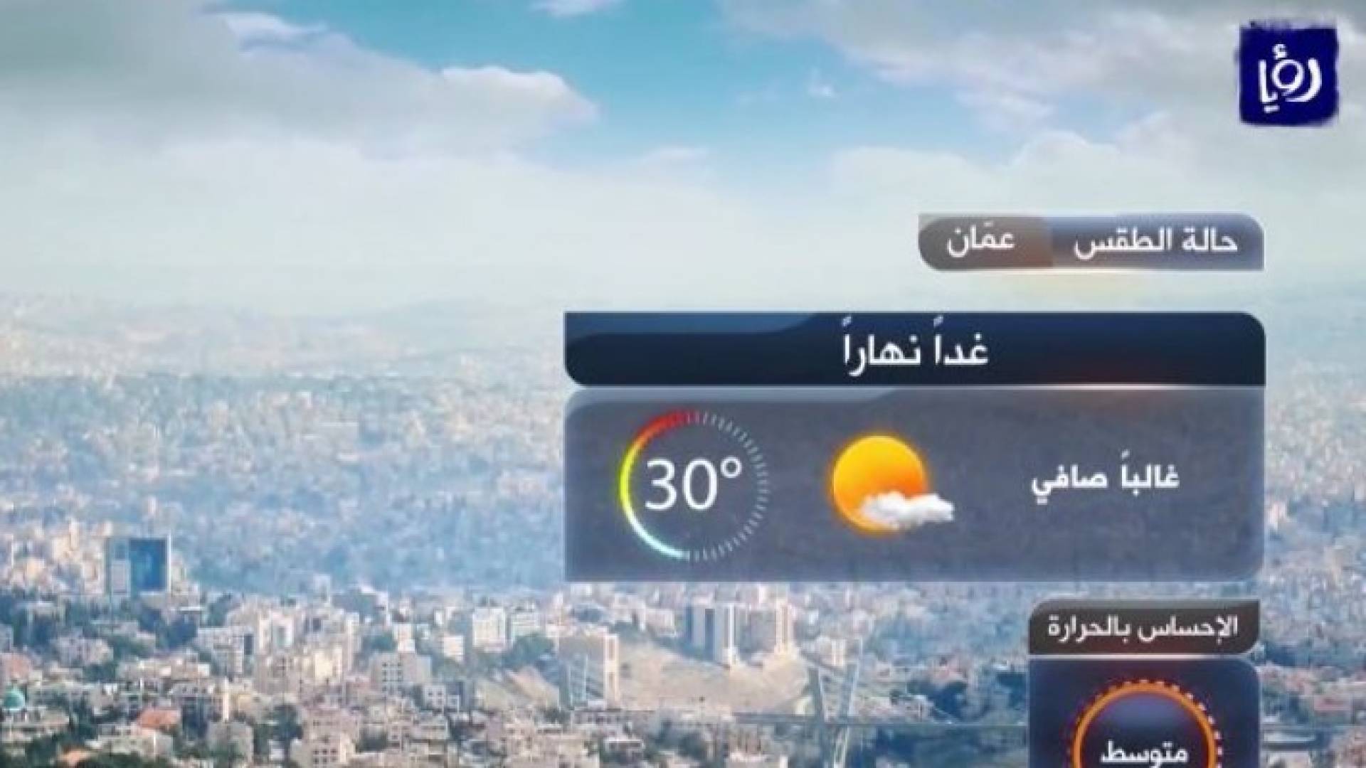 أجواء صيفية معتدلة وحارة في المناطق المنخفضة والصحراوية