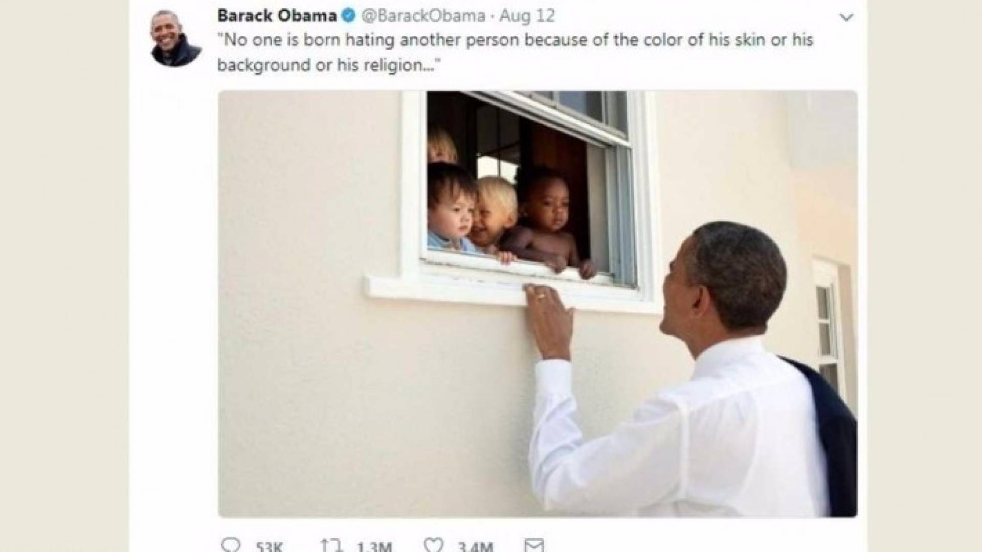 تغريدة للرئيس الأميركي السابق باراك