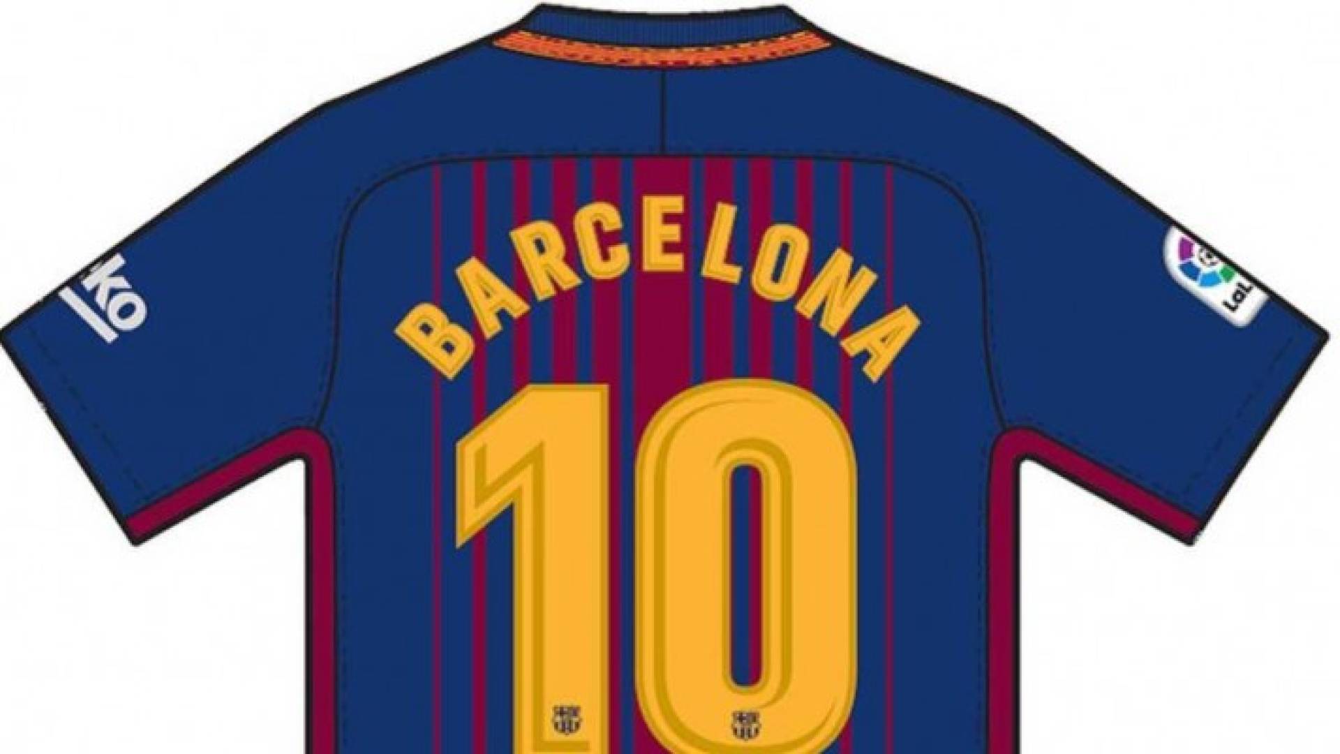 قميص برشلونة الذي سيحمل اسم المدينة بدلا من أسماء اللاعبين