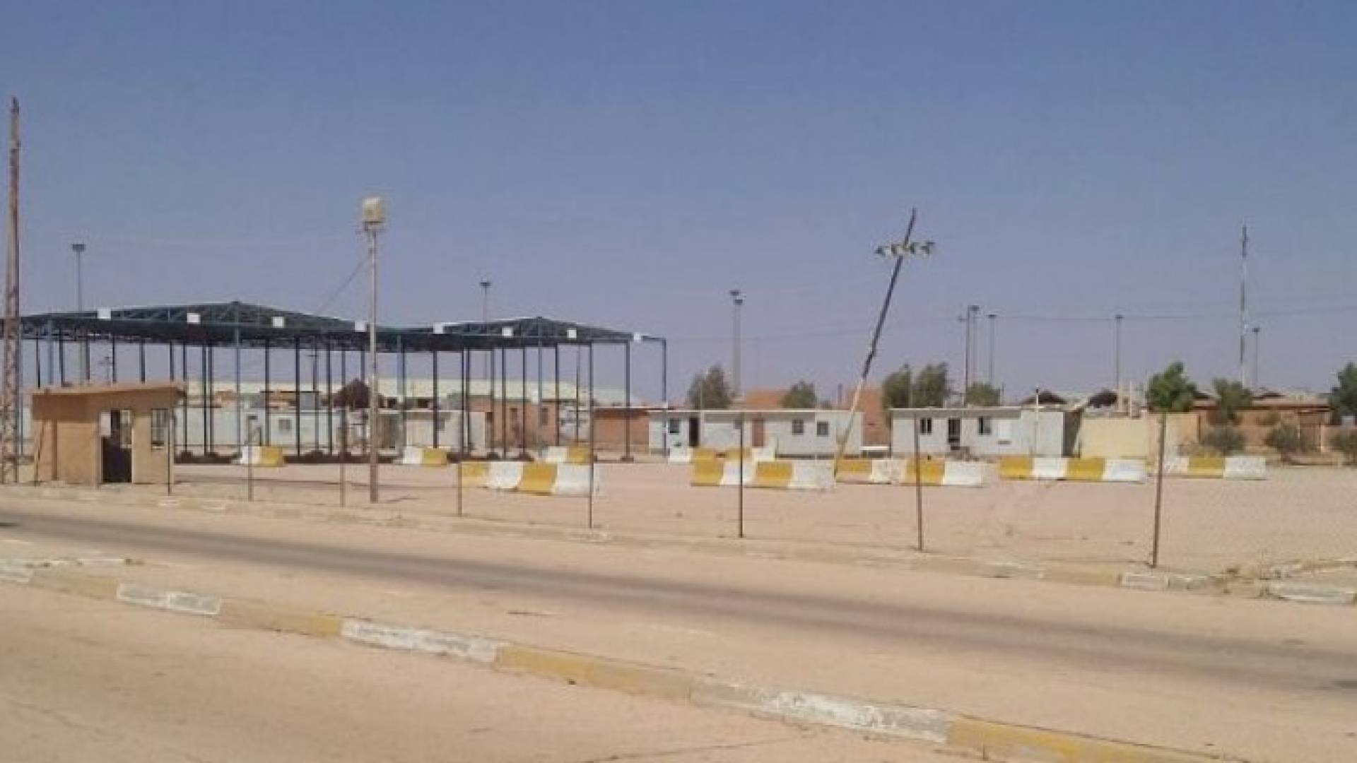 جانب من معبر طريبيل الحدودي 