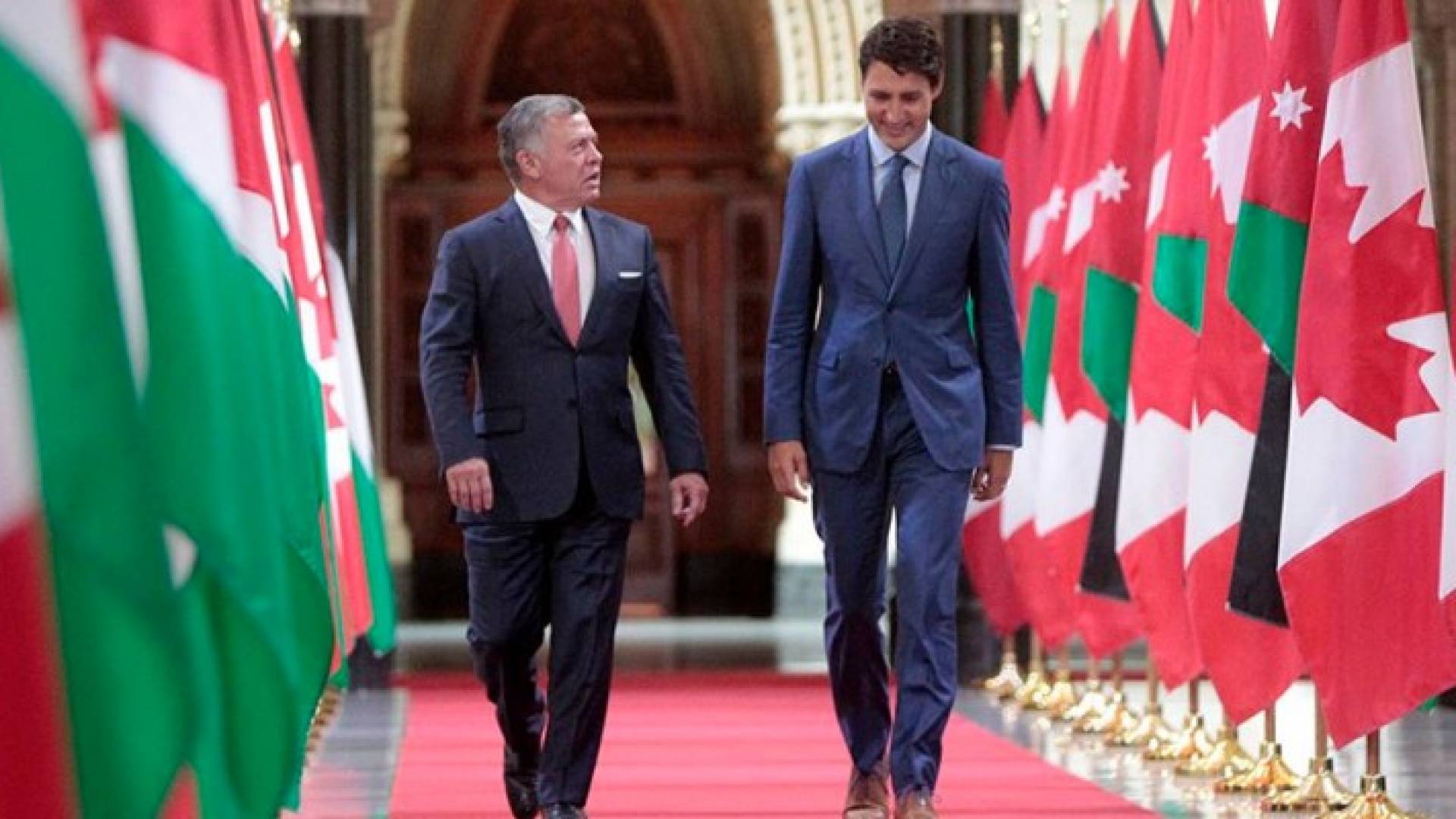 من لقاء الملك برئيس الوزراء الكندي