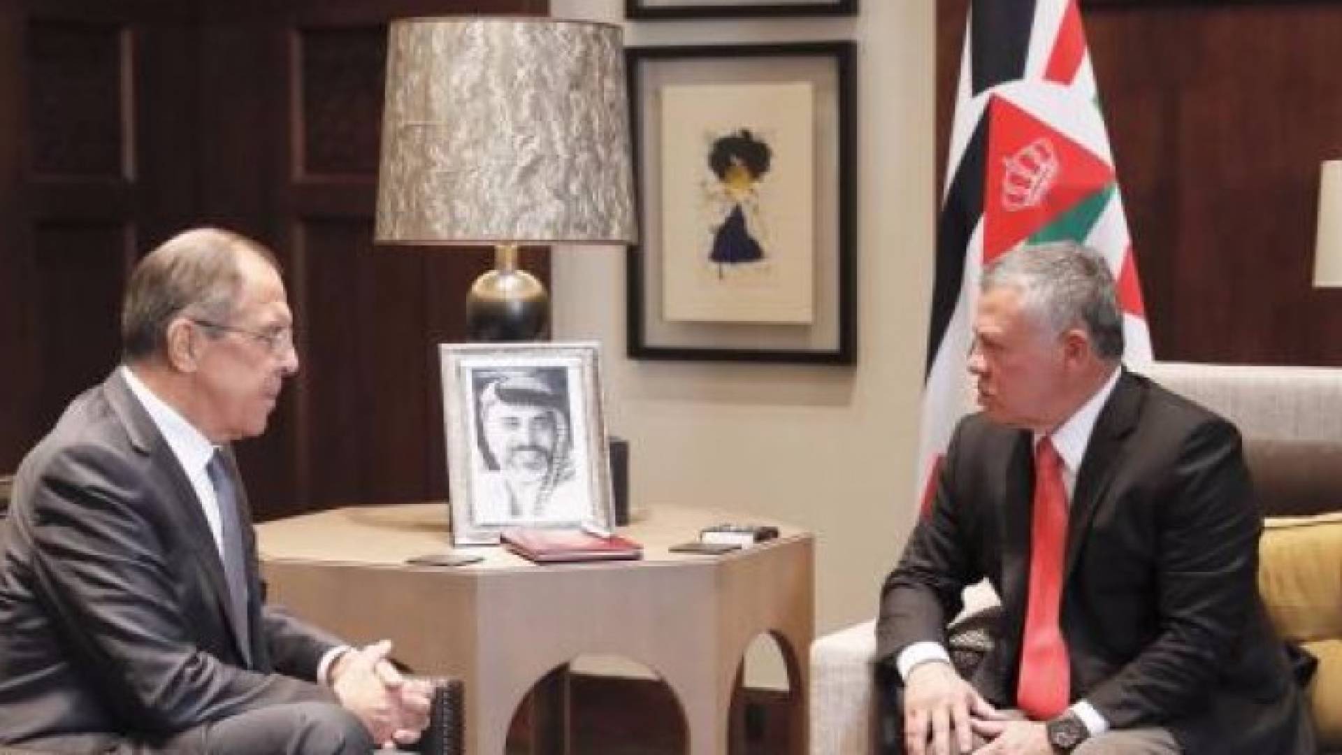 الملك يستقبل وزير الخارجية الروسي سيرجي لافروف