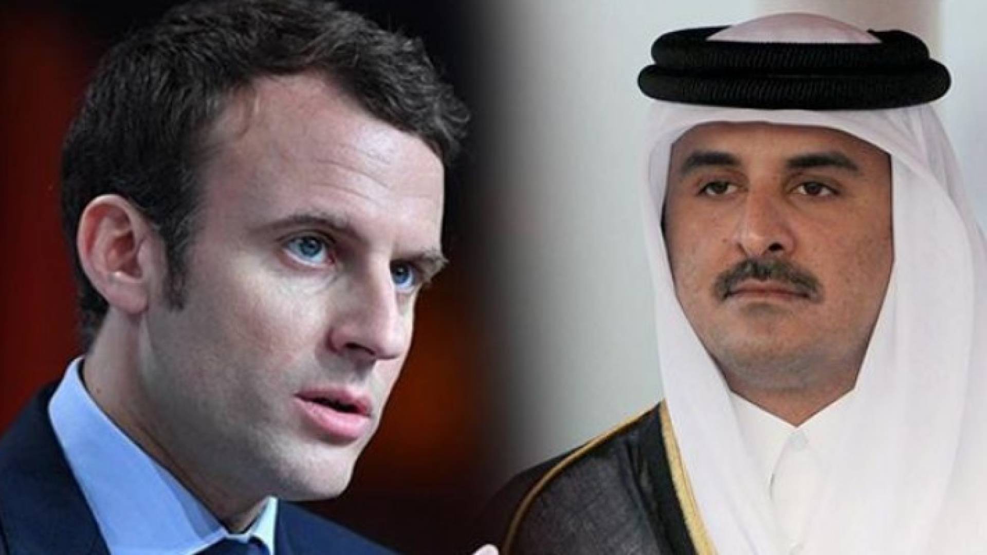 الرئيس الفرنسي وأمير قطر