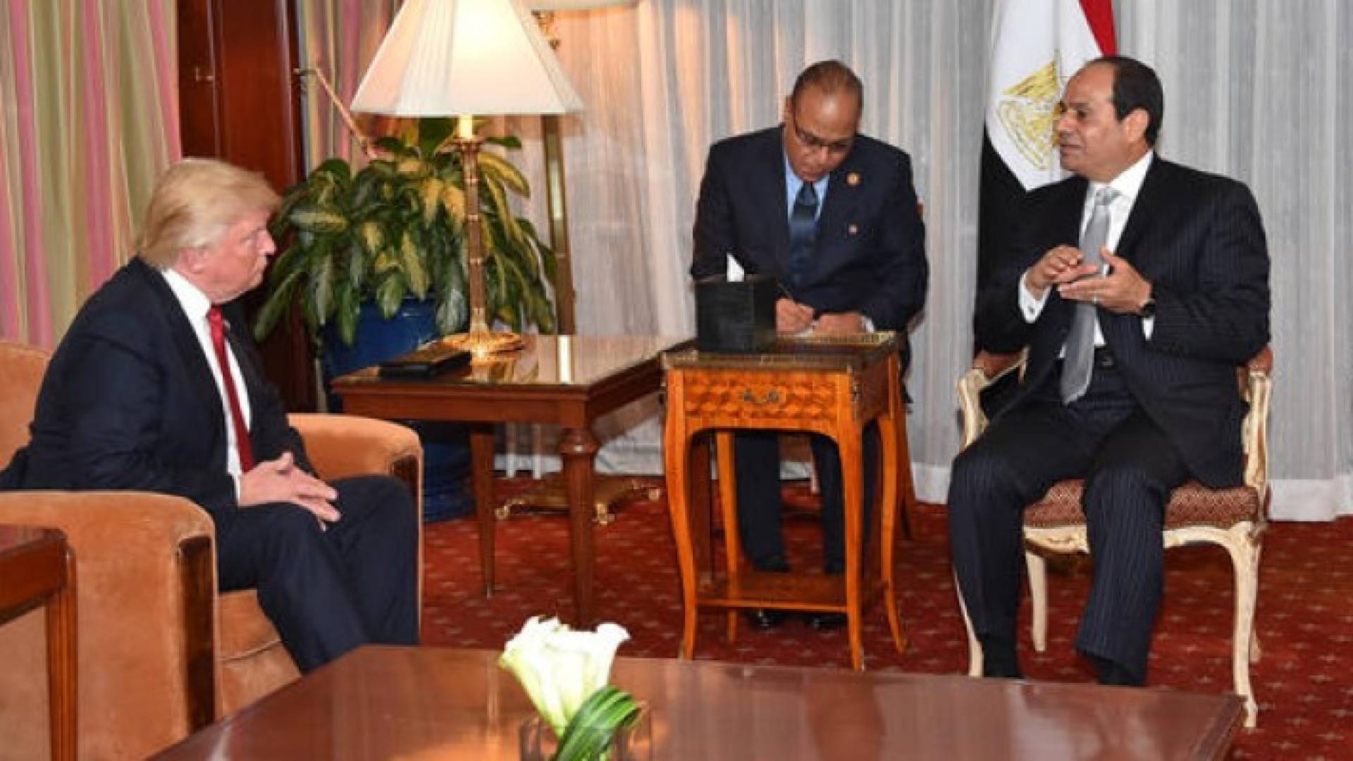 لقاء السيسي وترمب 