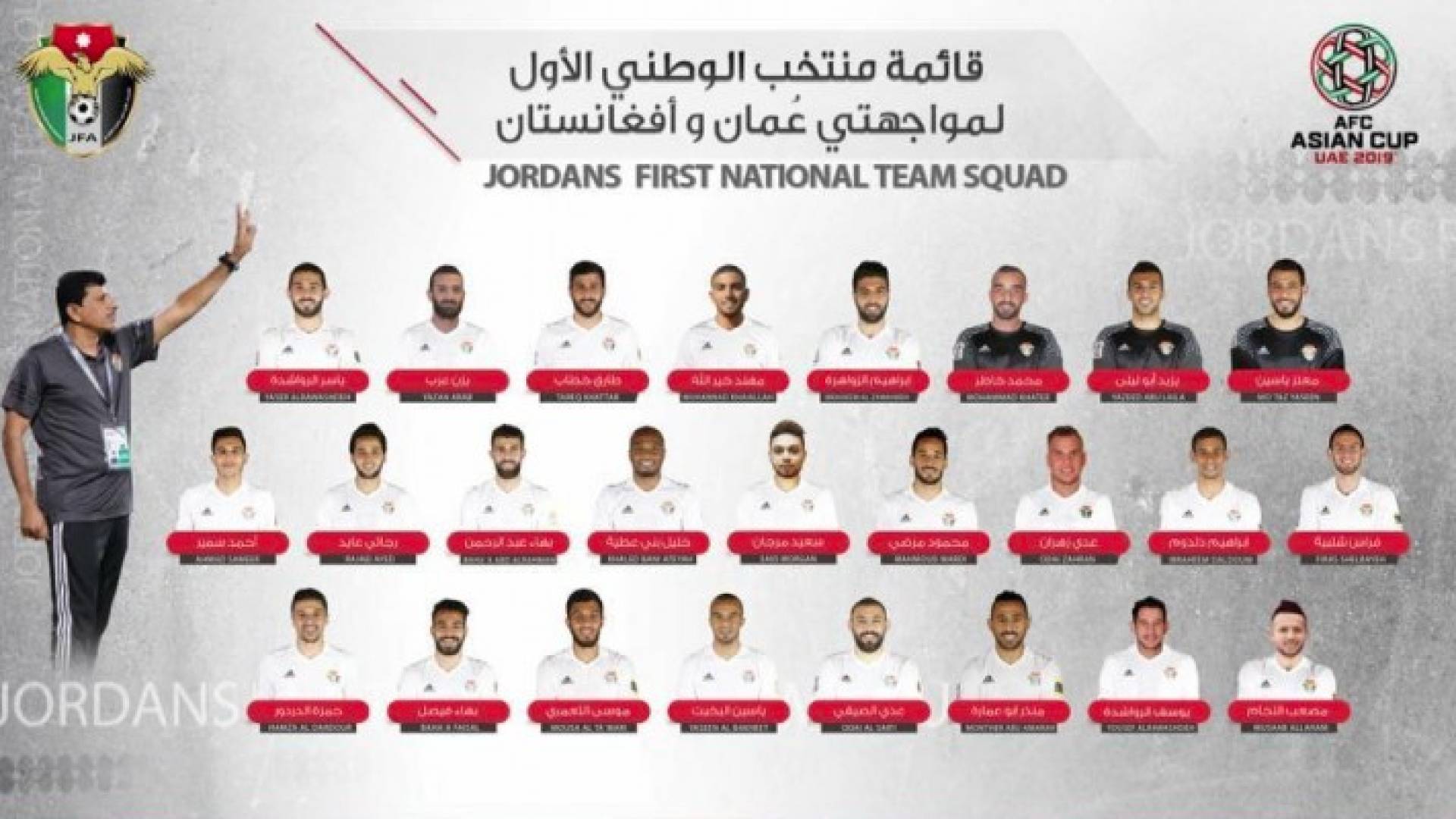 اعلان تشكيلة المنتخب الوطني لكرة القدم استعدادا للقاء المنتخبين العماني والطاجكي