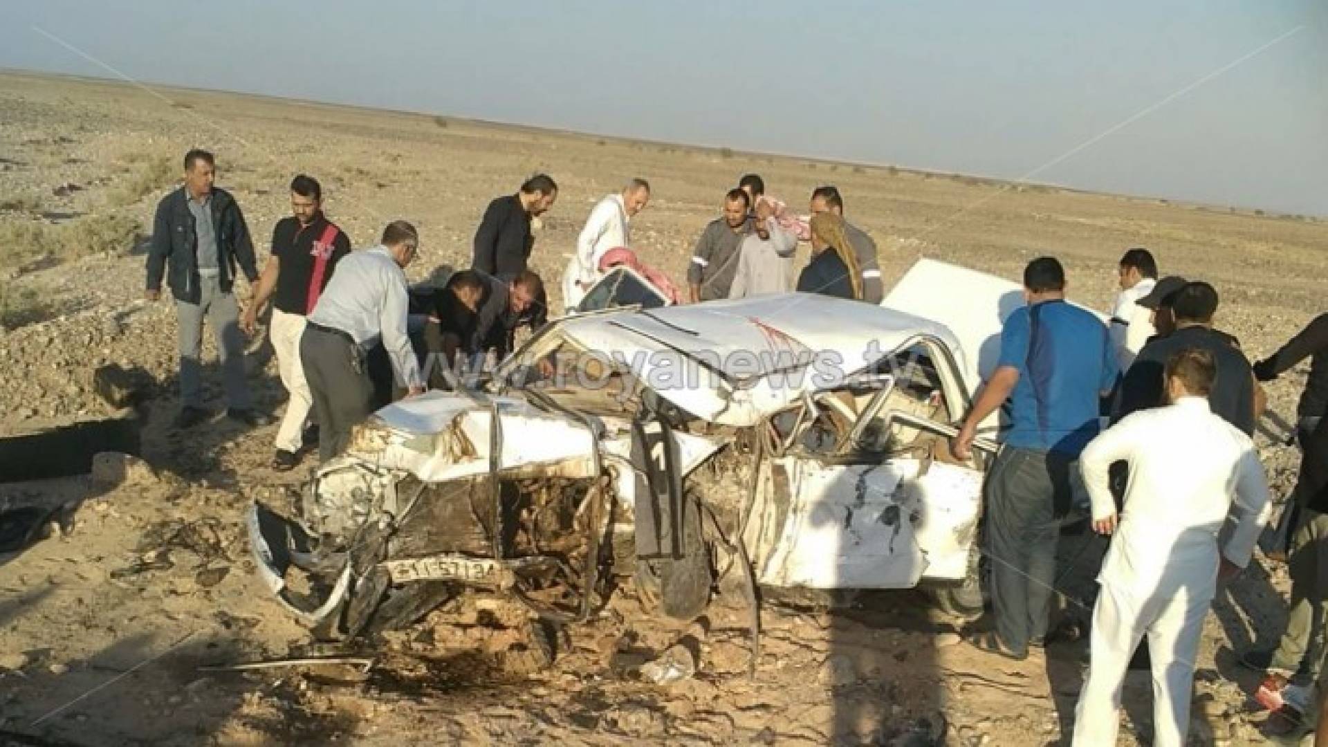 حادث سير مروع على طريق الشيدية في معان 