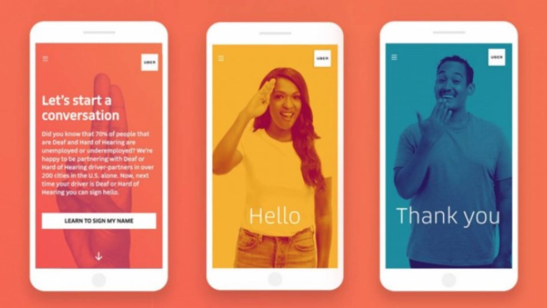 أوبر تطلق أداة لتعلم لغة الإشارة لتعزيز التواصل بين السائقين والركاب