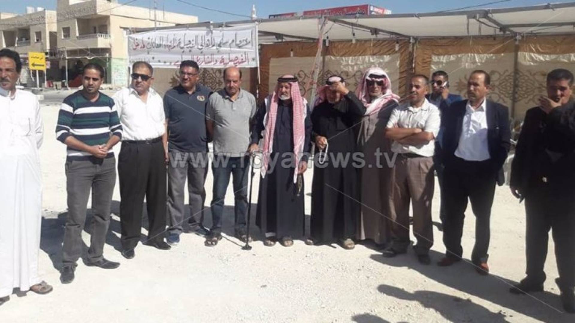 جانب من الوقفة الاحتجاجية