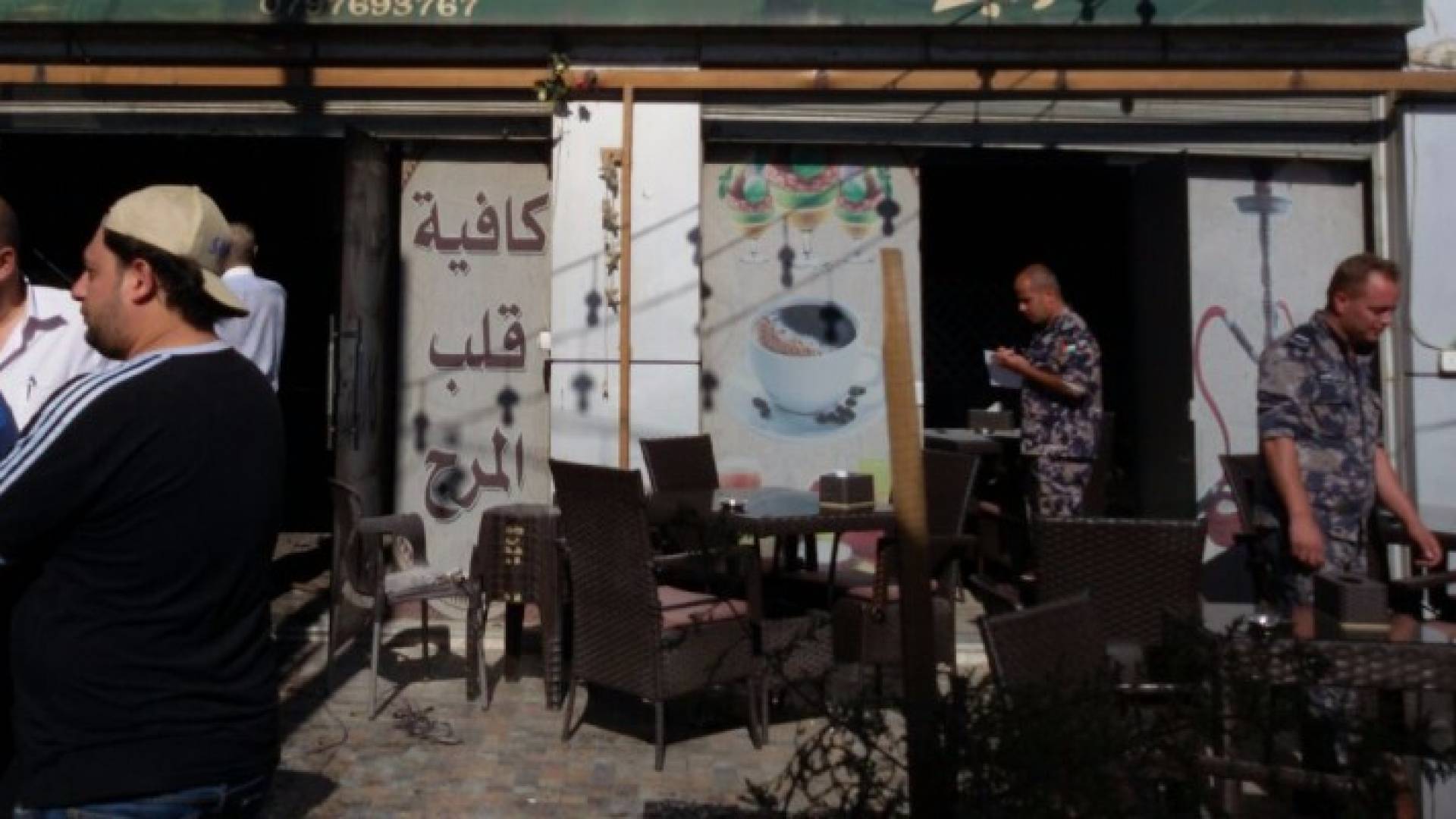 حريق مقهى بمرج الحمام 