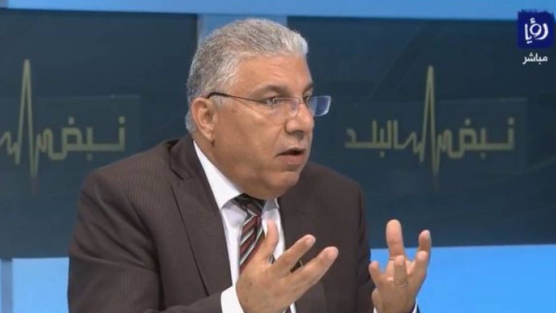 النائب نبيل غيشان خلال استضافته عبر برنامج نبض البلد 