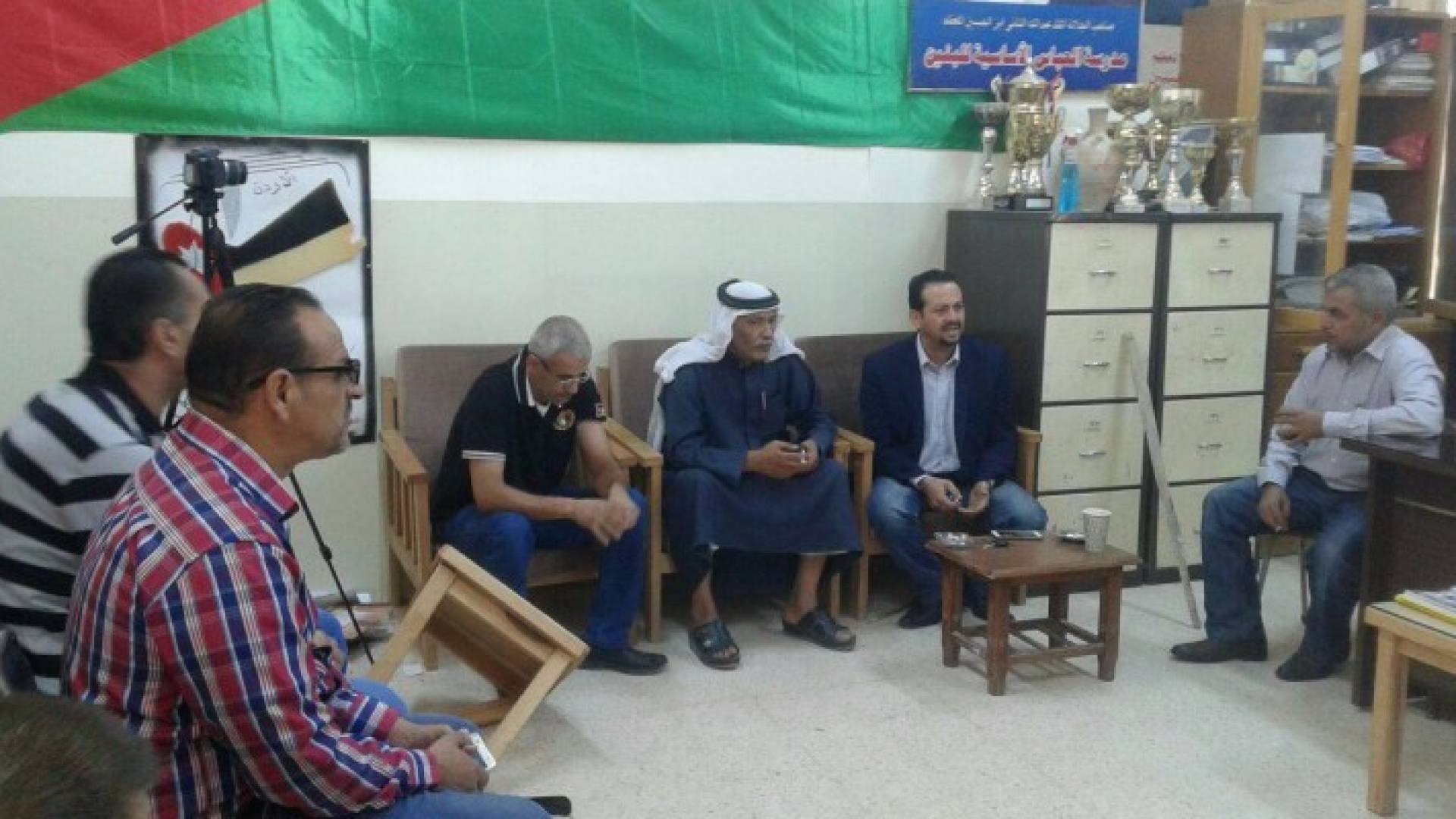 جانب من اضراب المعلمين 