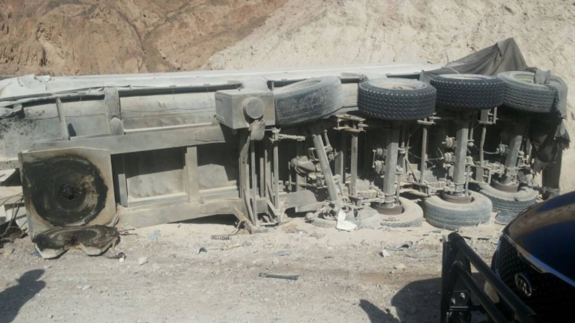 وفاة نتيجة تدهو الشاحنة 