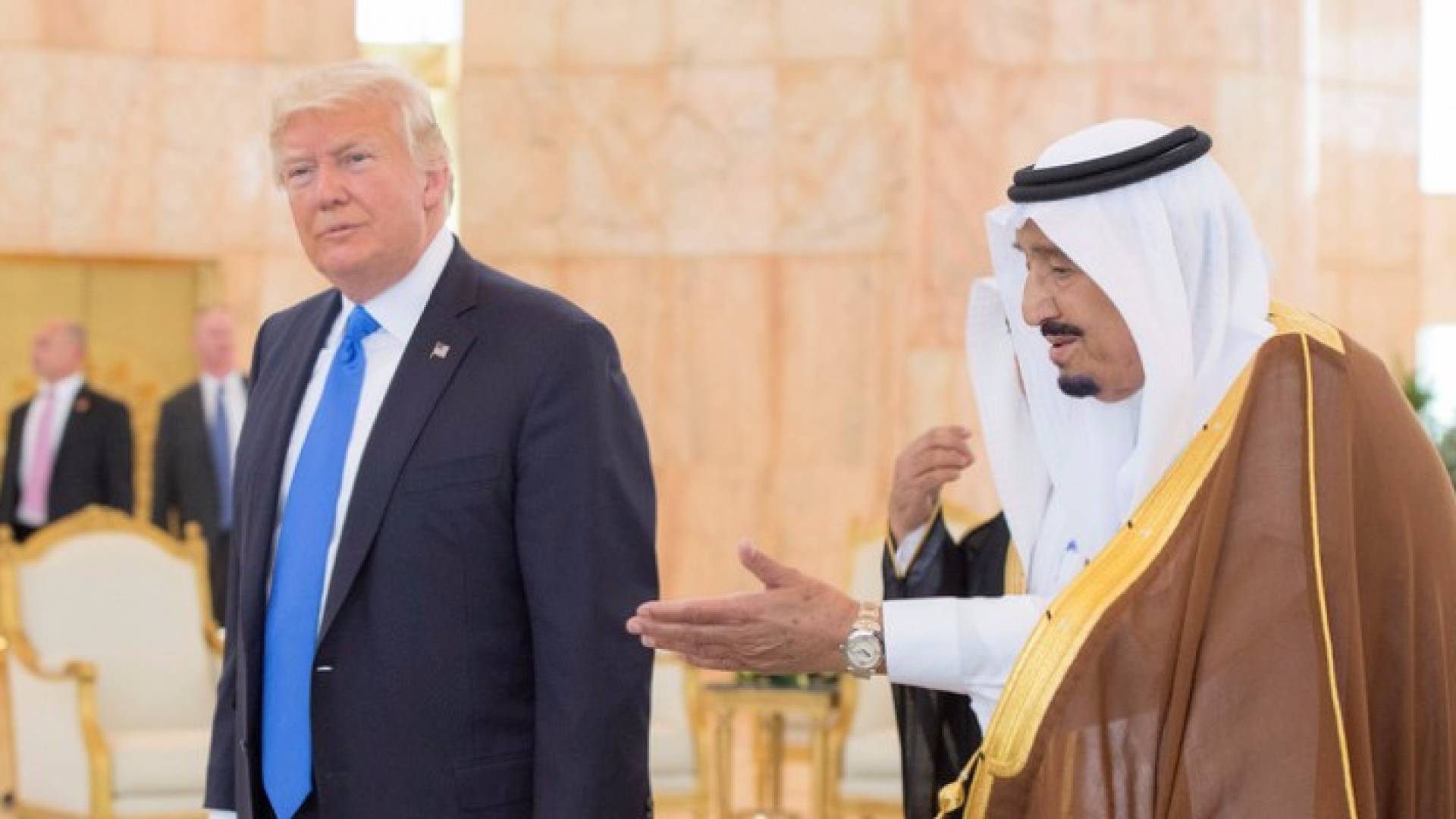 الملك سلمان والرئيس الأمريكي دونالد ترمب